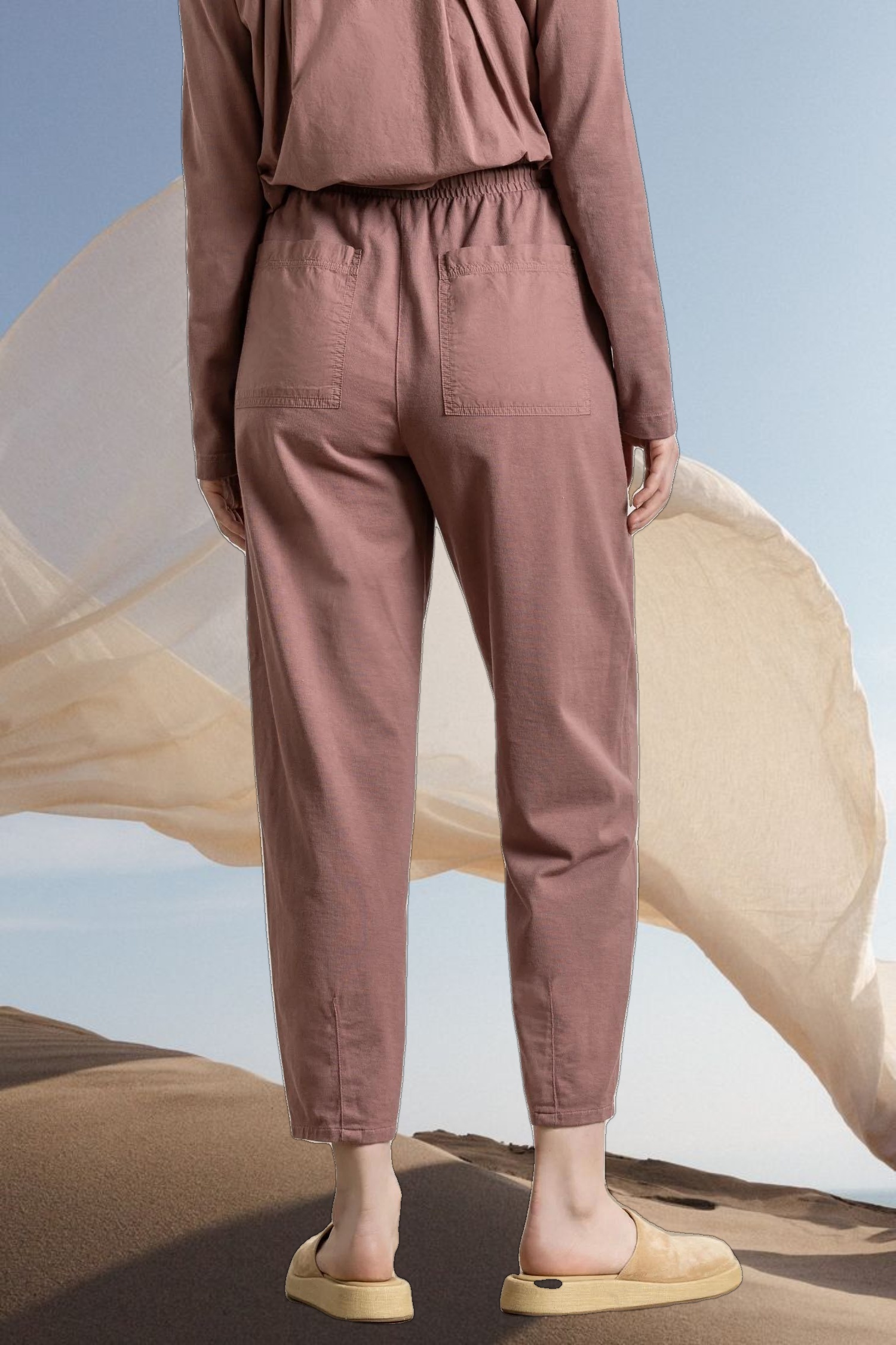 Barrel Leg Ankle Pant