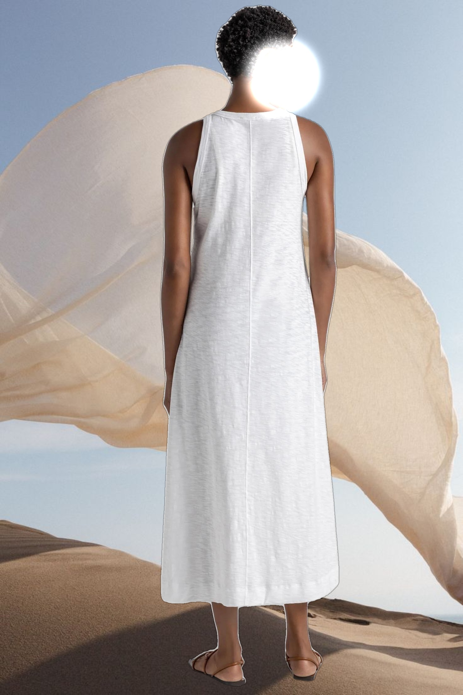 Jewel Neck Tank Dress