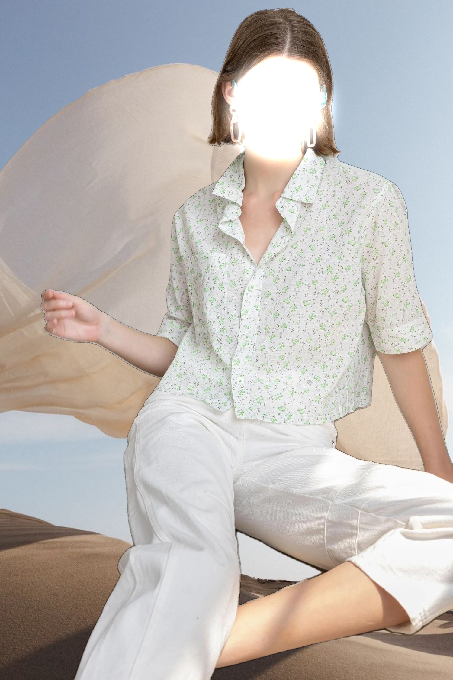 Easy Sleeve Button Down