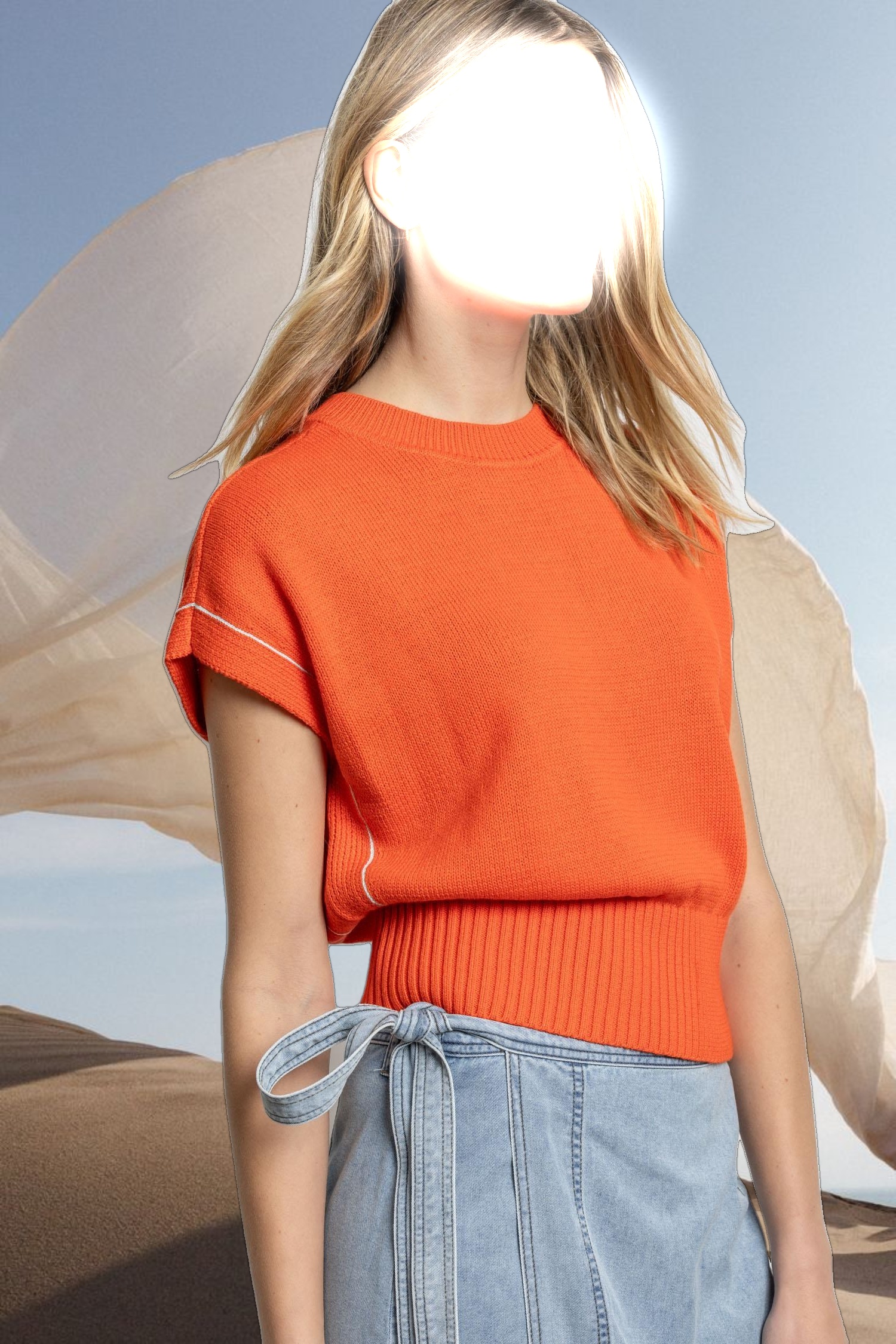 Wedge Pullover Sweater