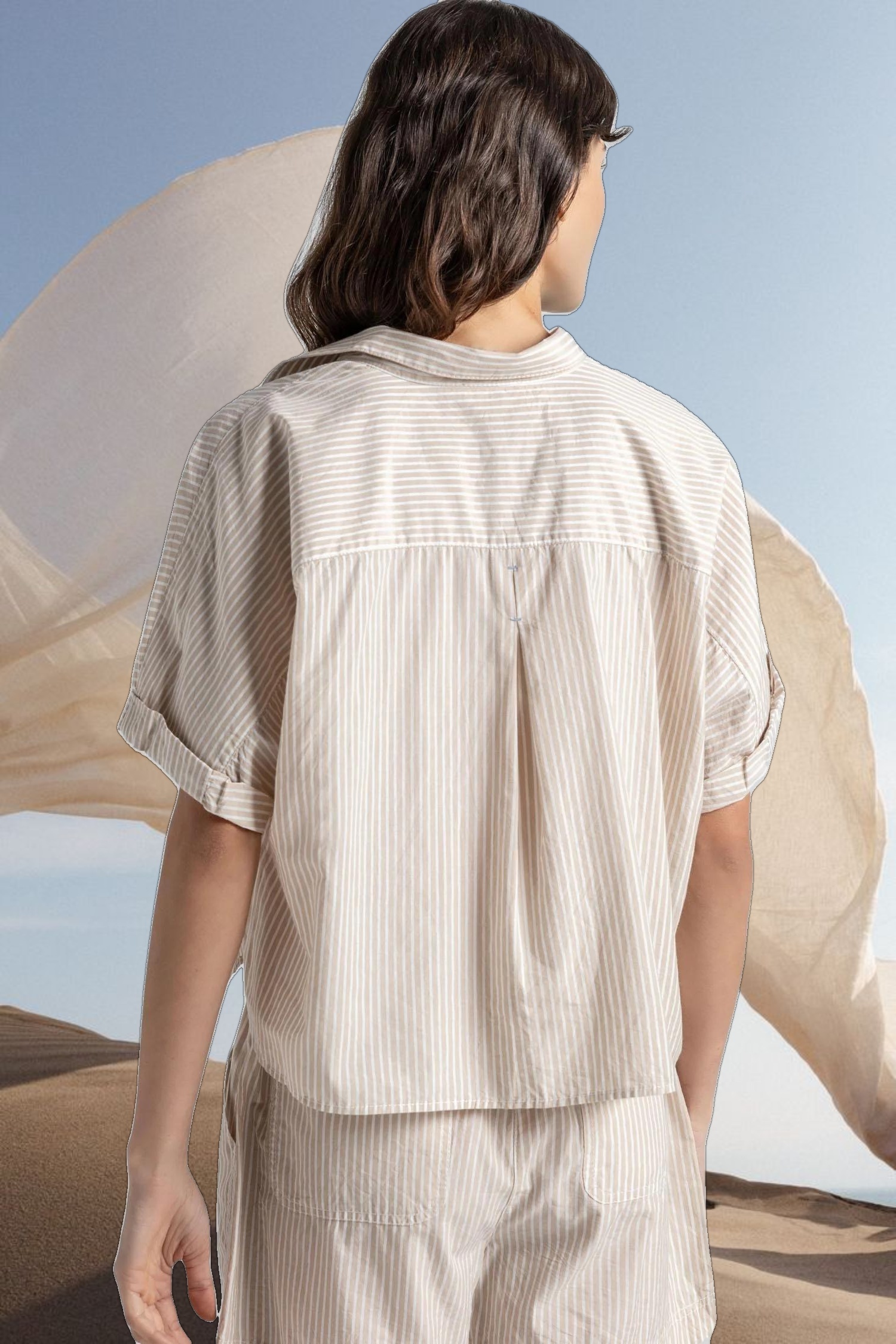 Striped Boxy Button Down