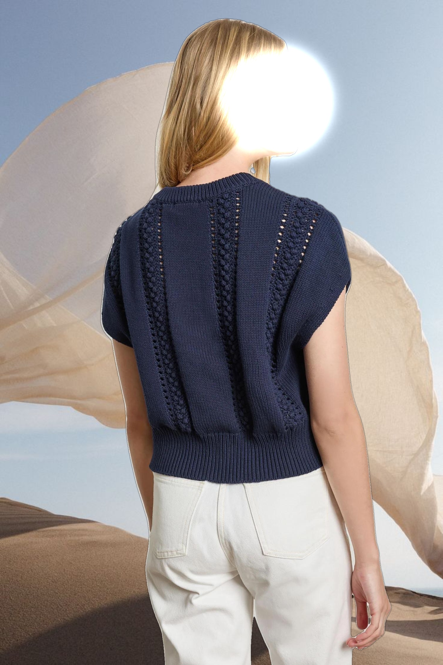 Wedge Crewneck Sweater