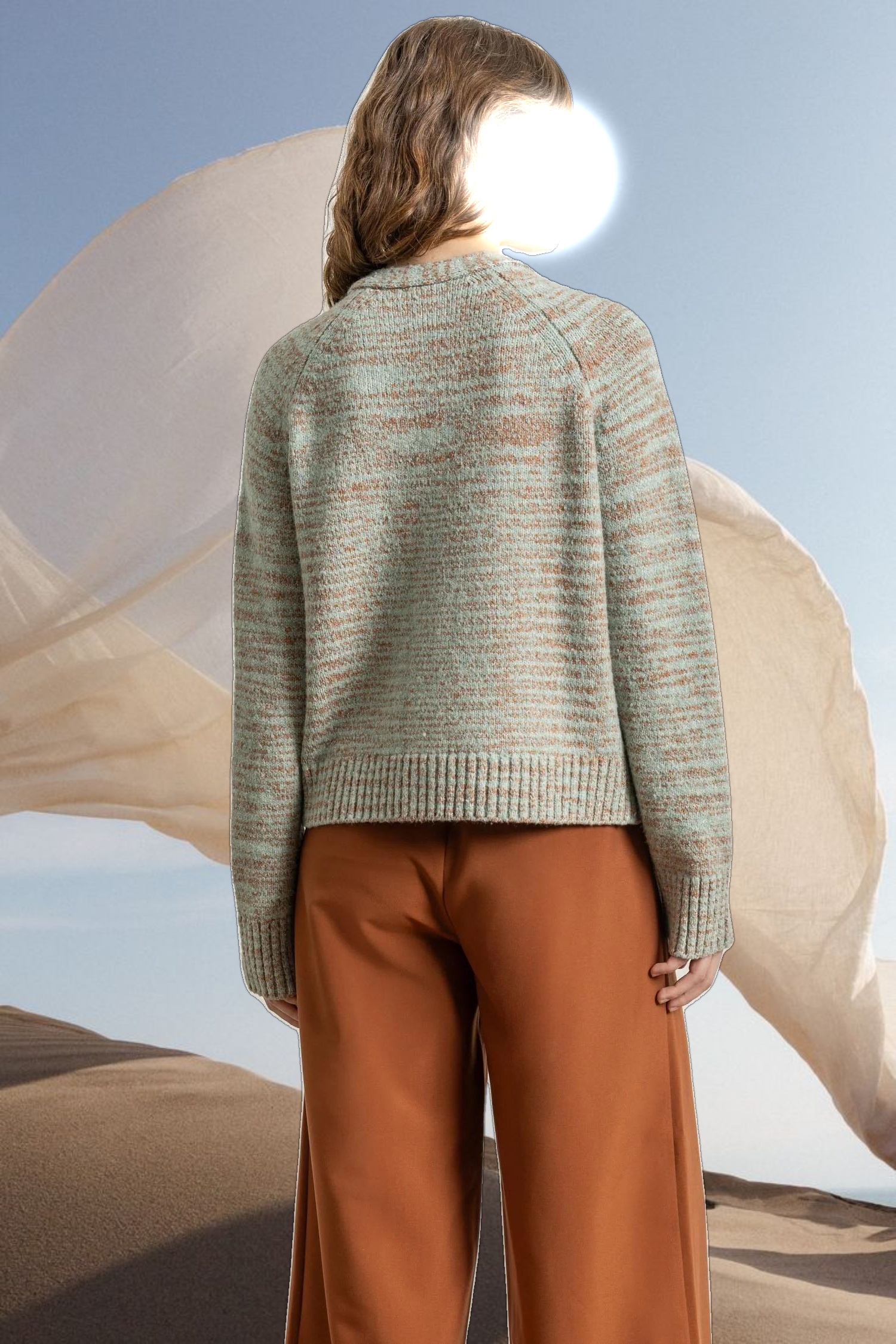 V-Neck Cardigan Sweater