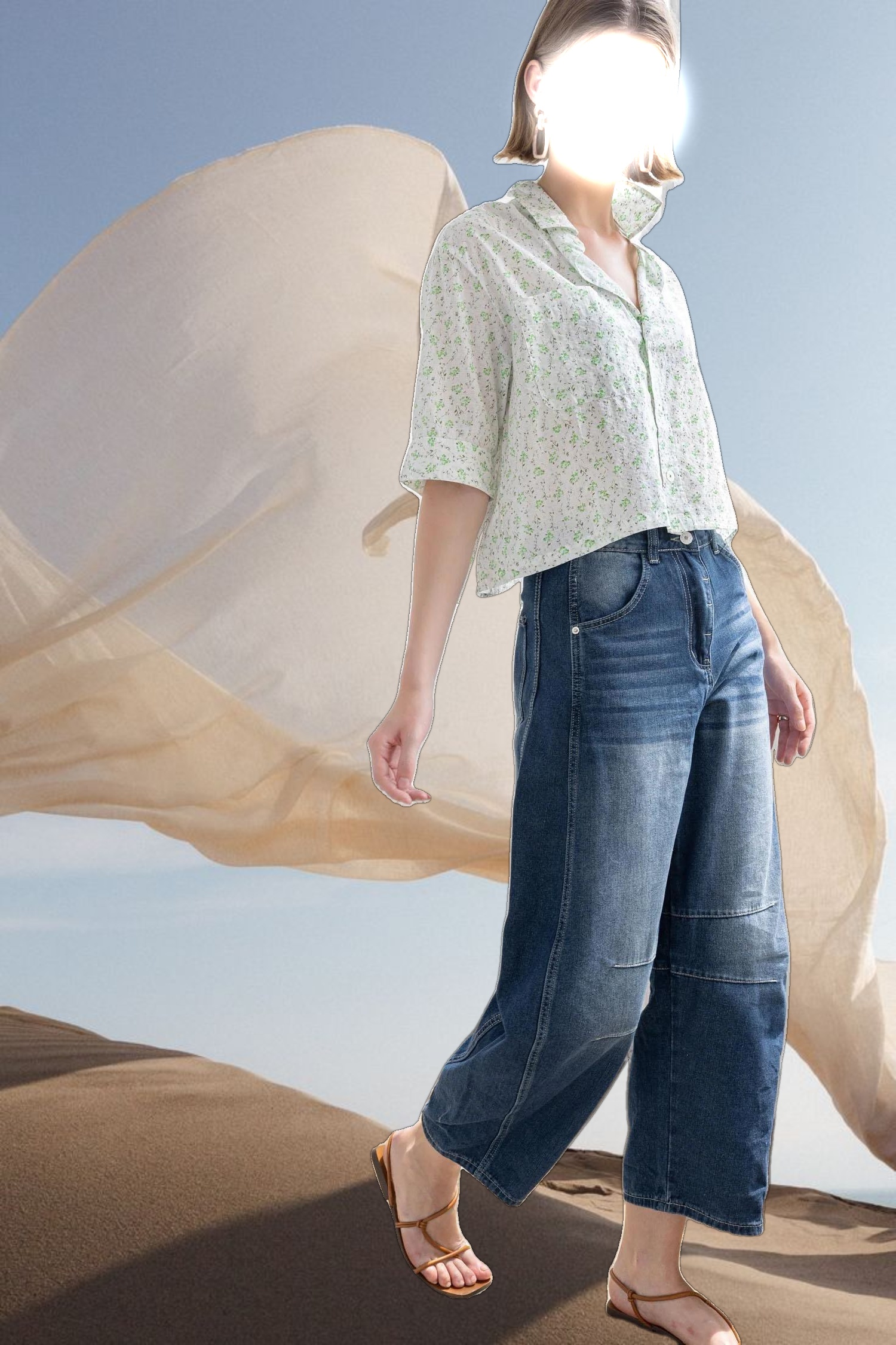 Easy Sleeve Button Down