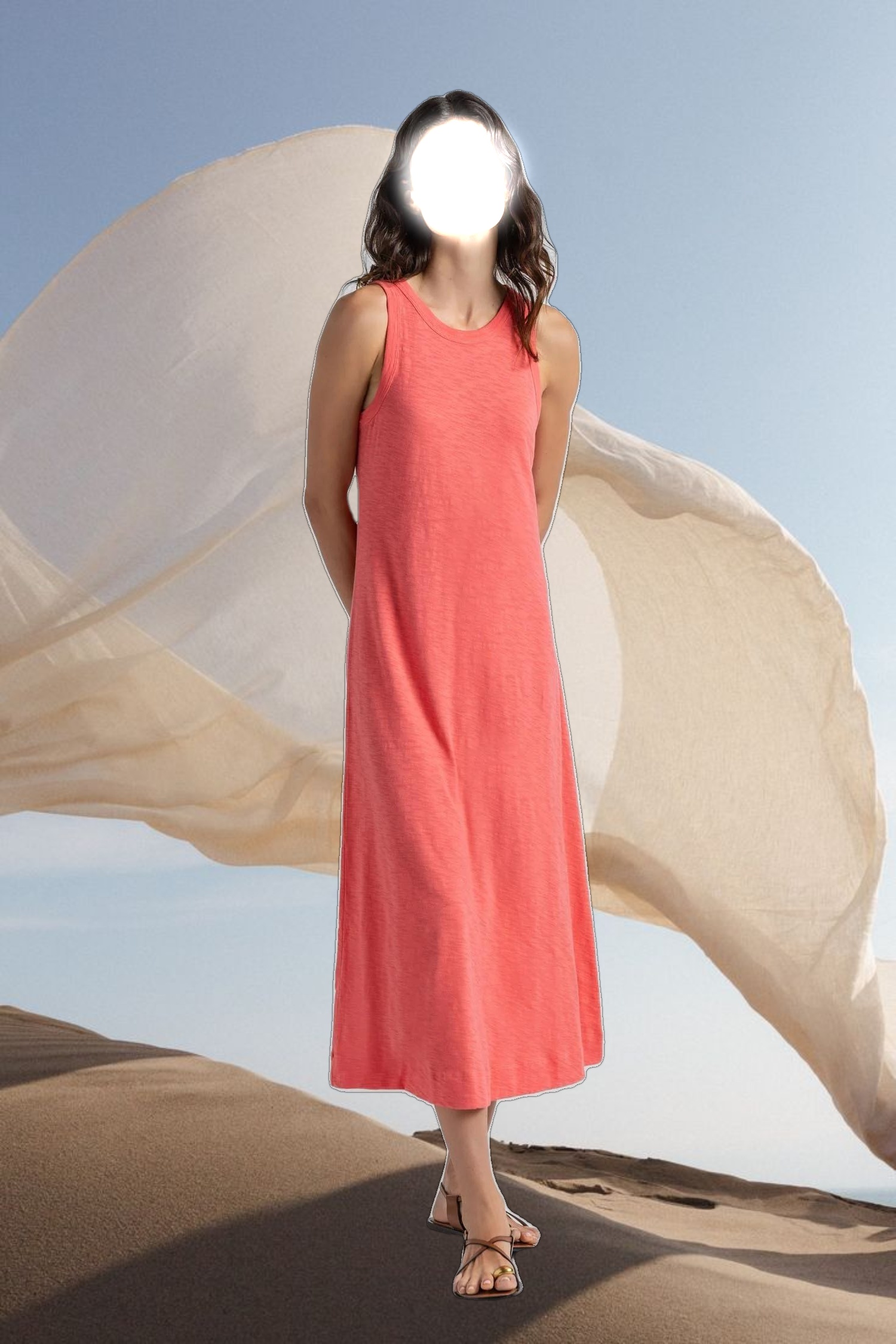 Jewel Neck Tank Dress