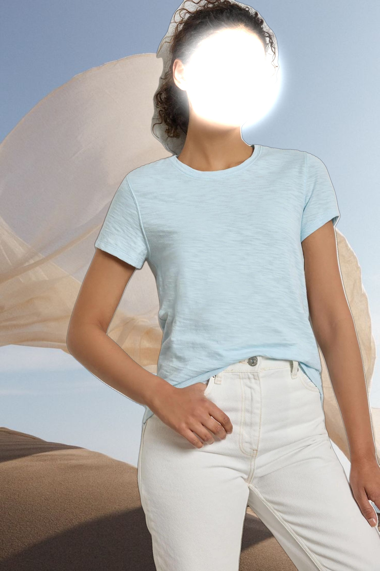 Short Sleeve Back Seam Crewneck