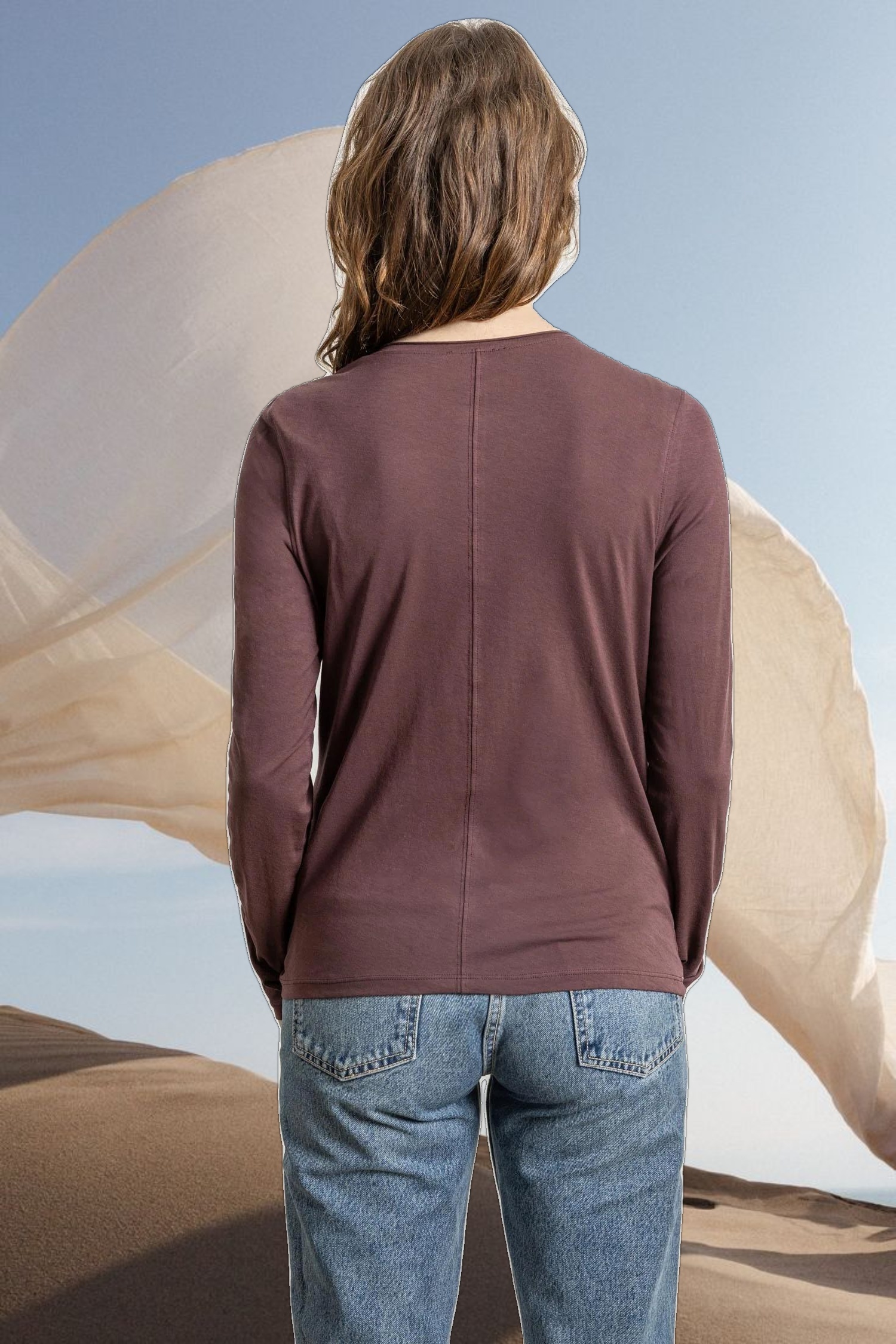 Long Sleeve V-Neck Henley