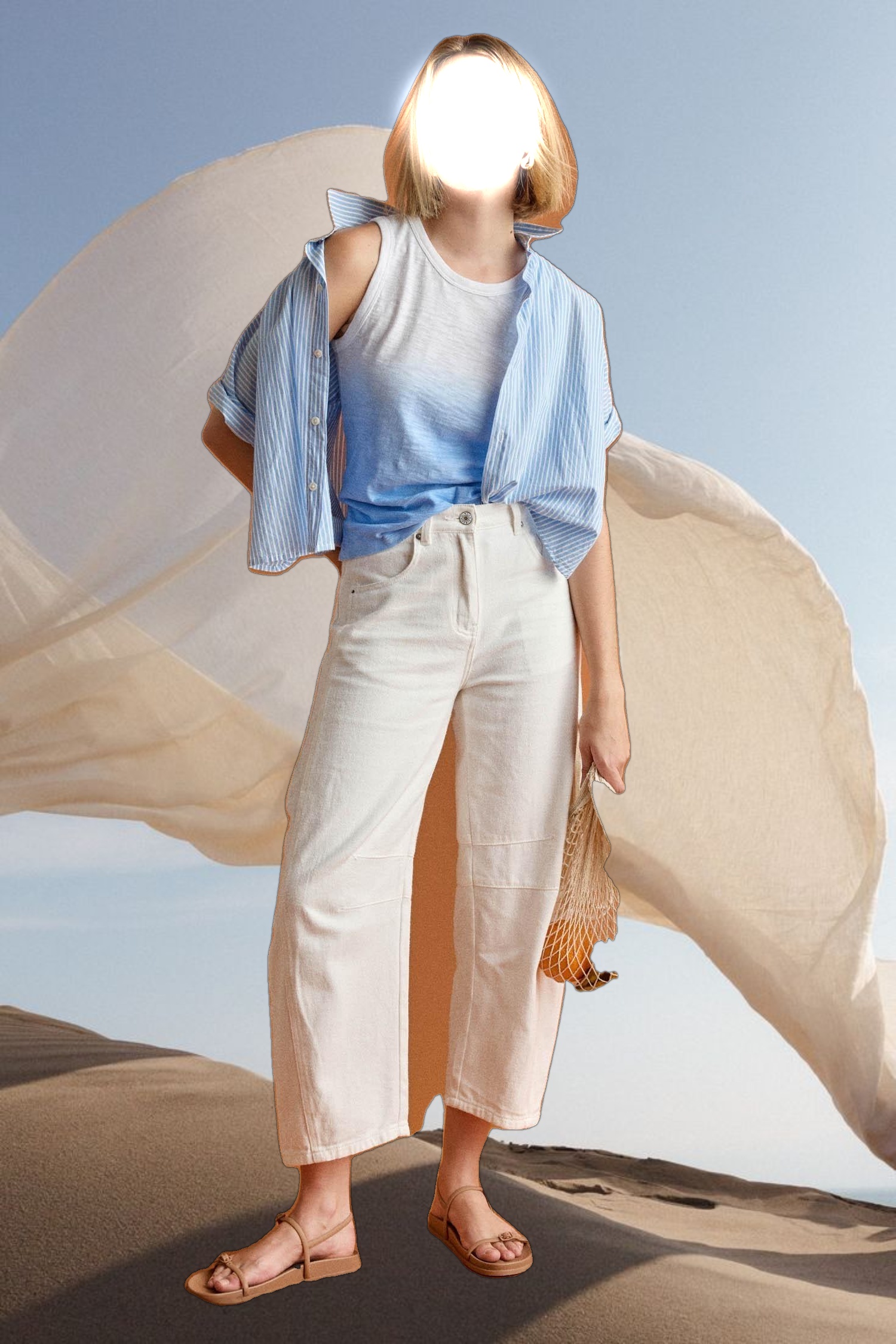 Ombre Back Seam Tank