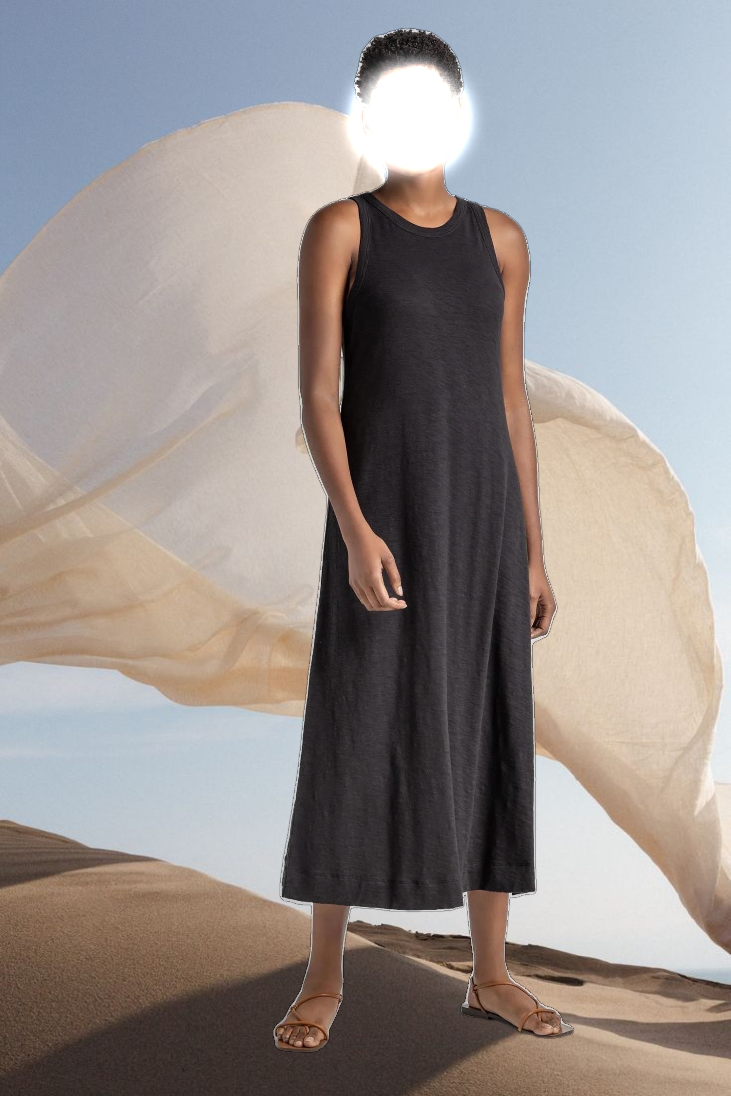 Jewel Neck Tank Dress