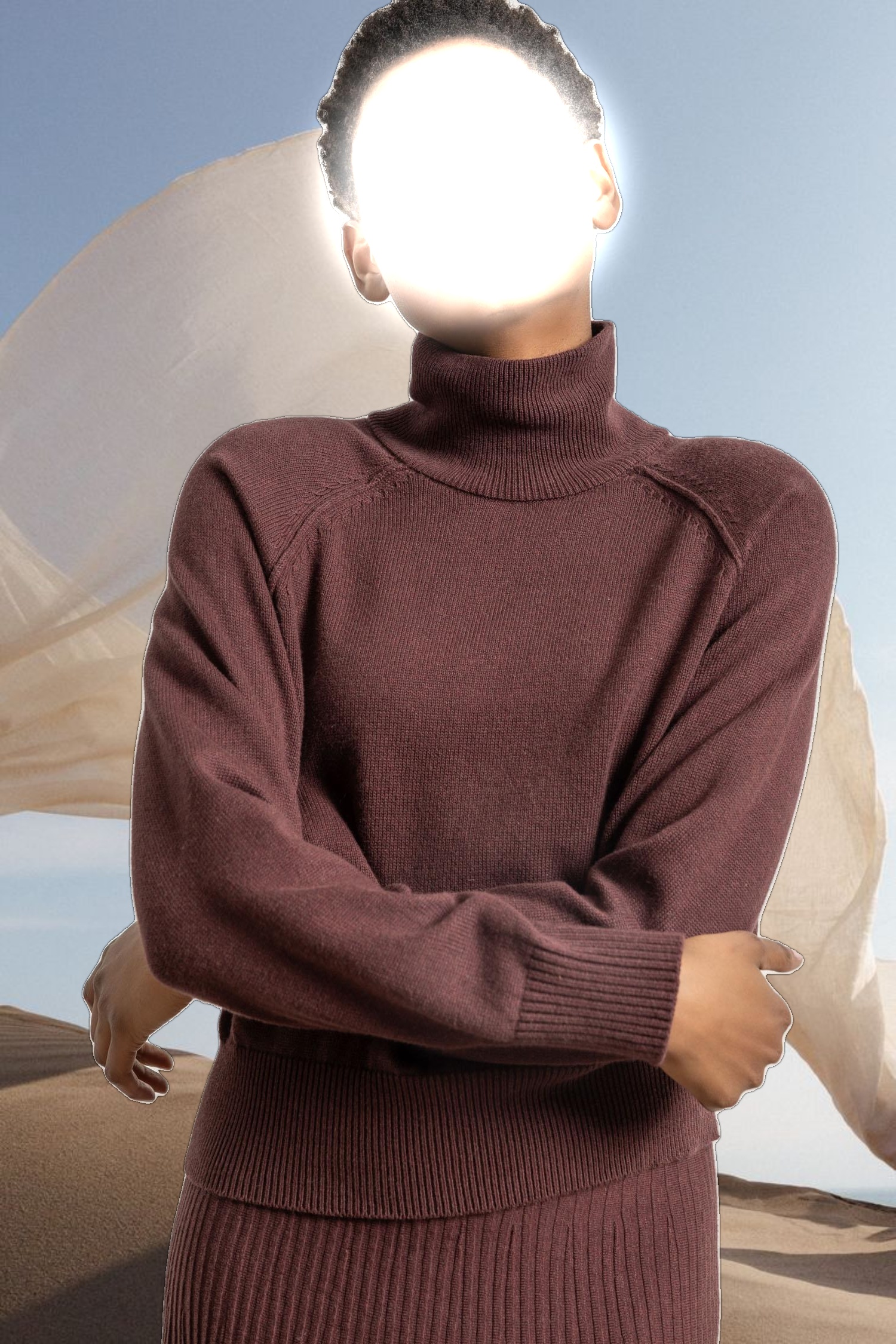 Raglan Turtleneck Sweater