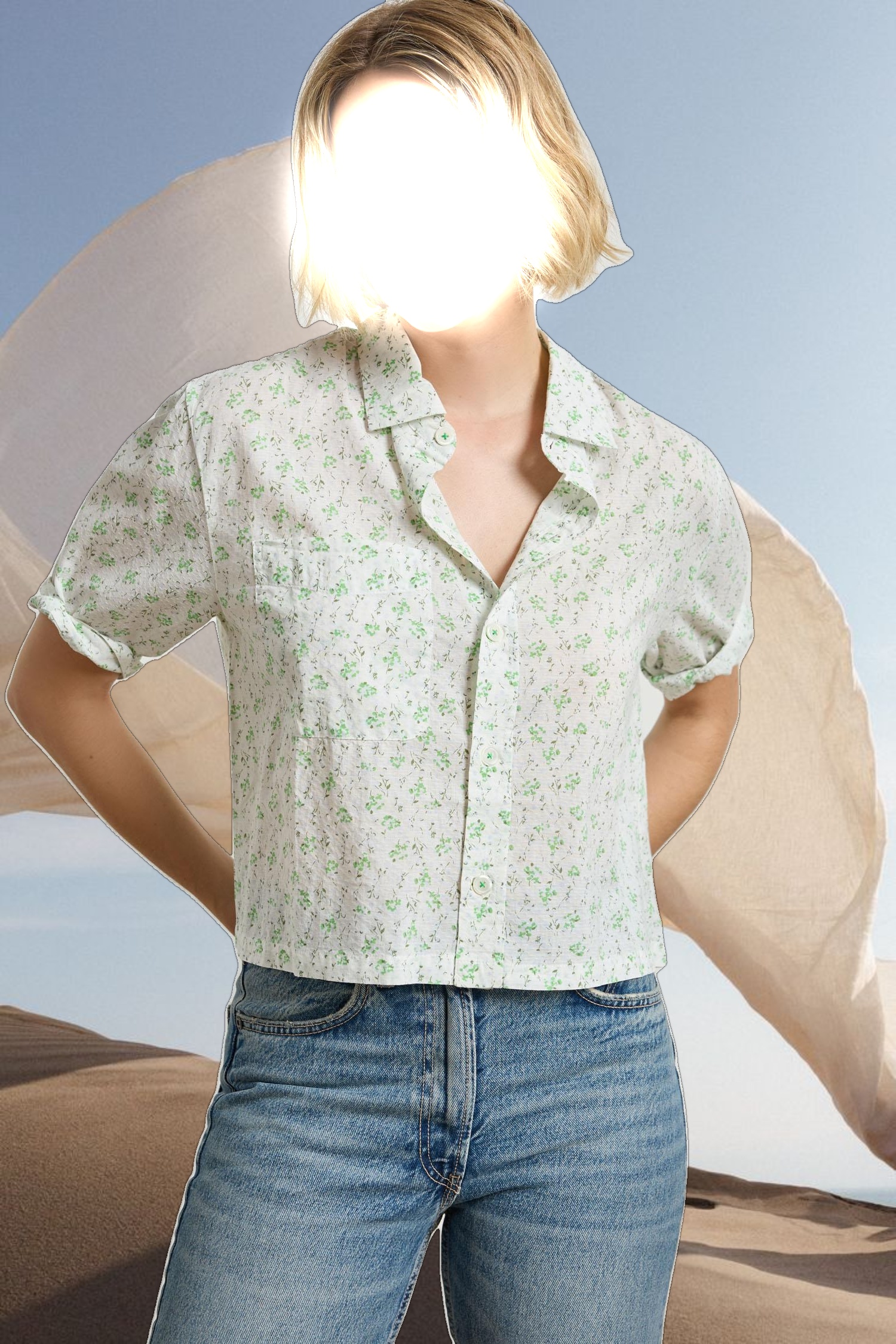 Easy Sleeve Button Down