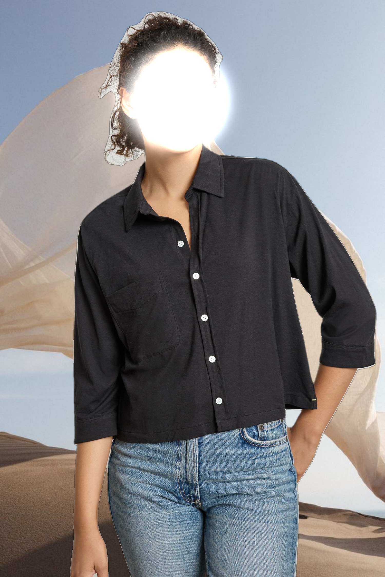 Easy Button Down Tee