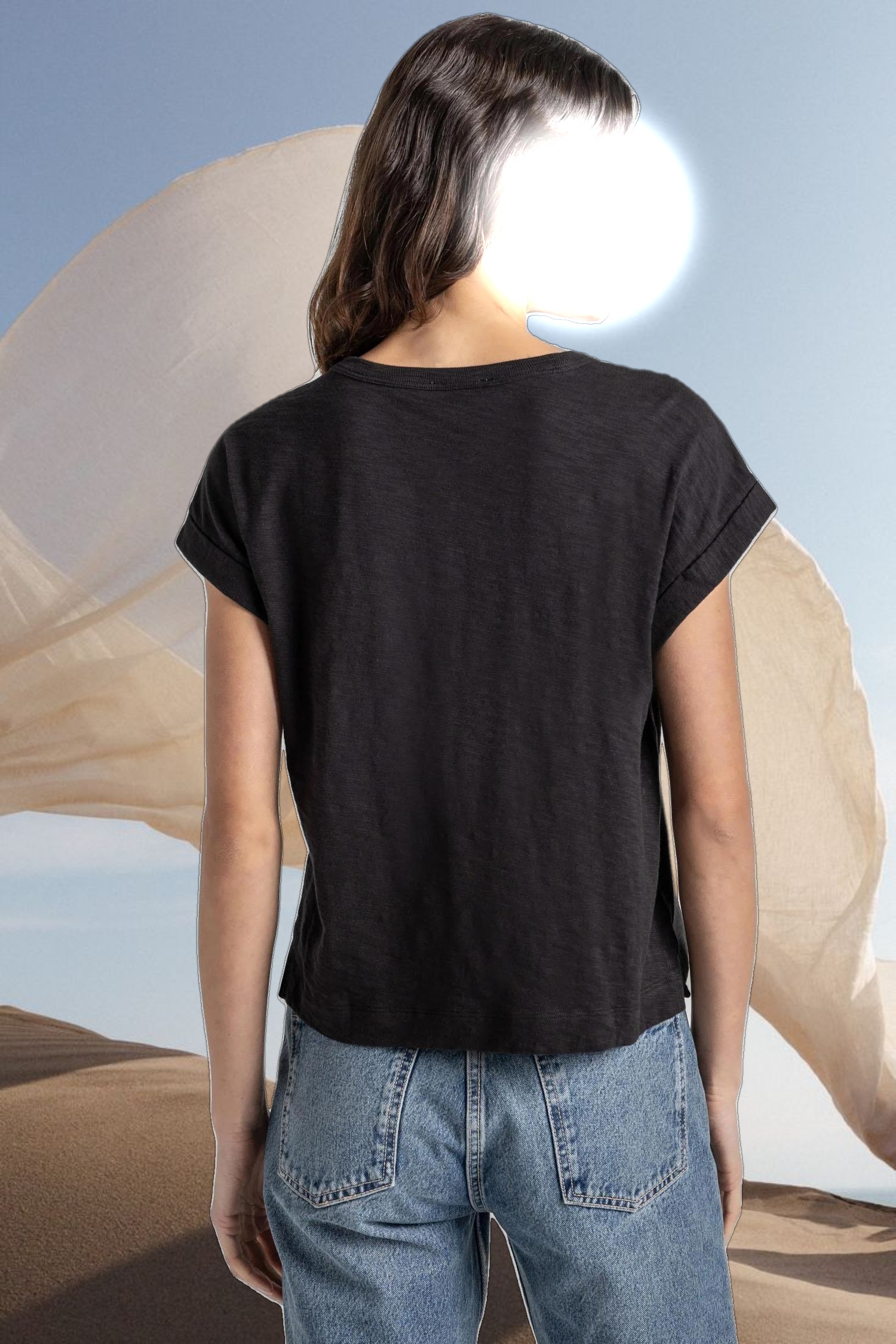 Sleeveless Boxy Crewneck