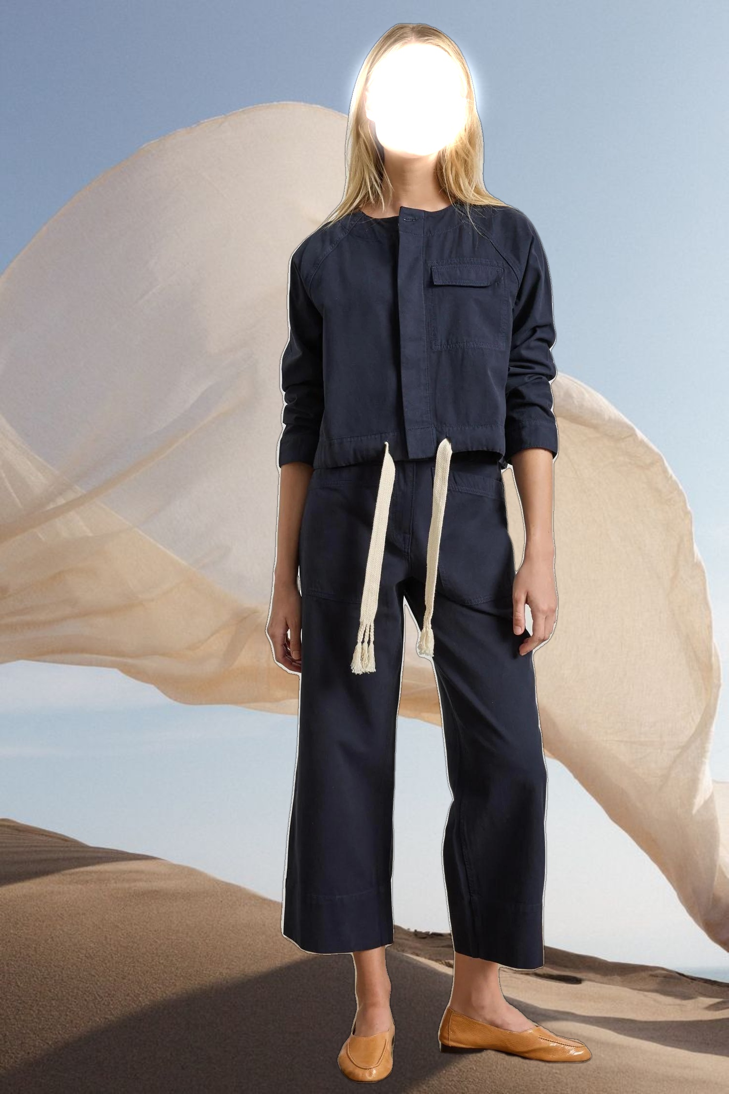 Drawstring Waist Jacket