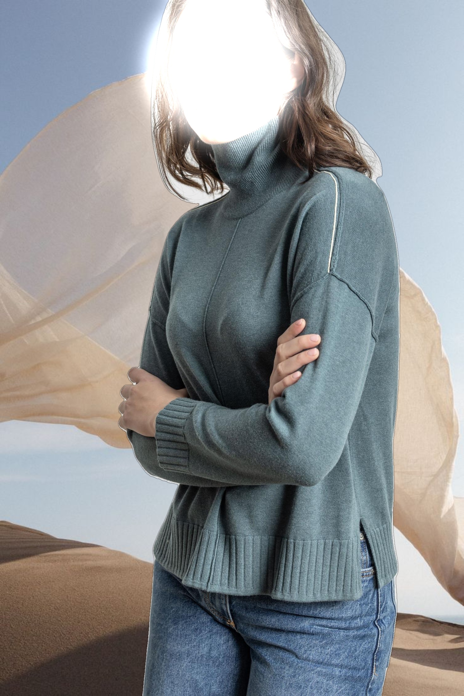 Relaxed Turtleneck Sweater