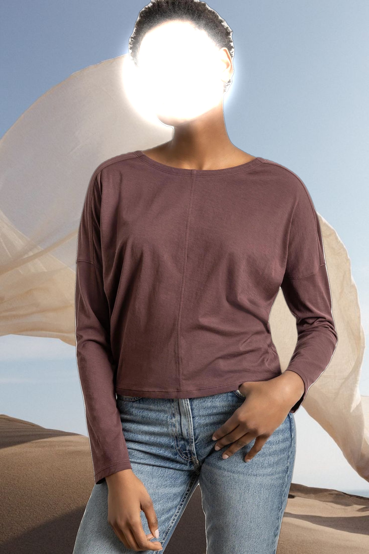 Drop Shoulder Boatneck
