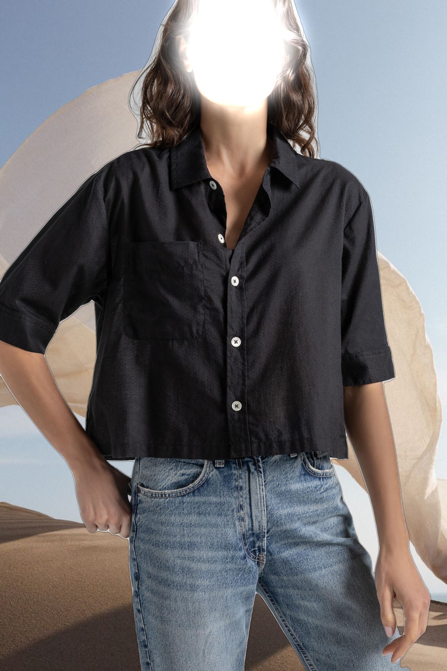 Easy Sleeve Button Down