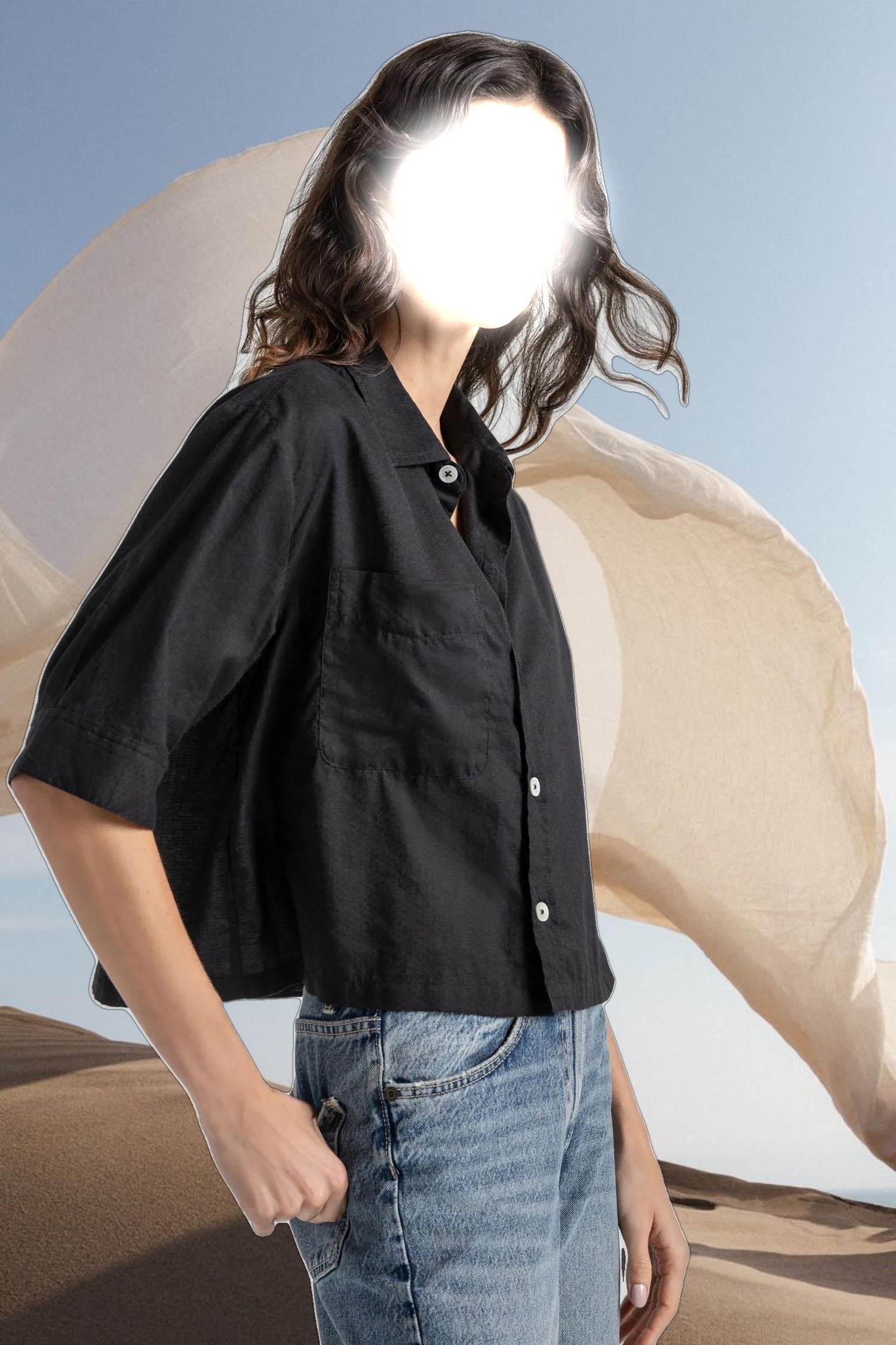 Easy Sleeve Button Down