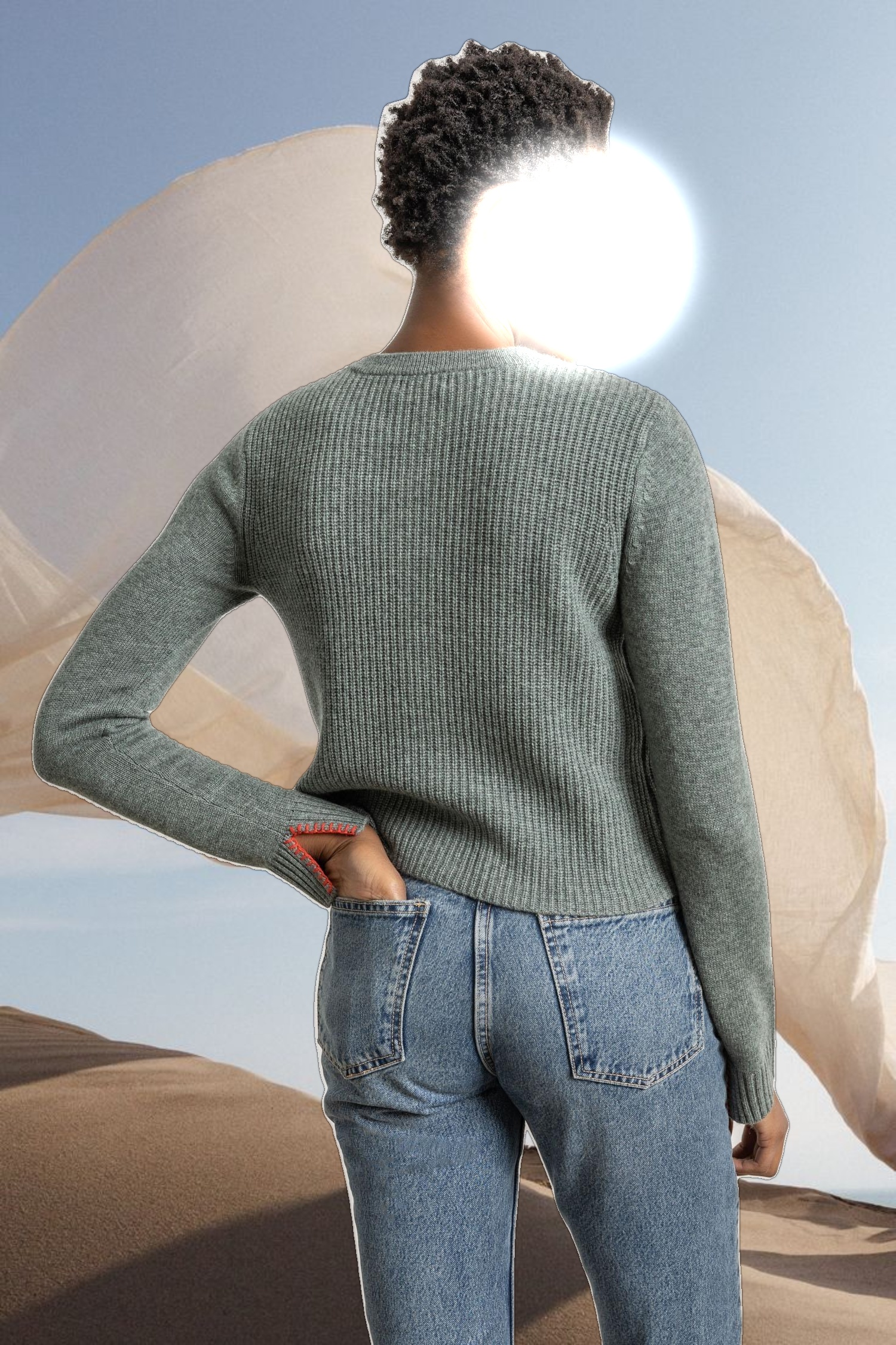 Ribbed Cardigan Sweater