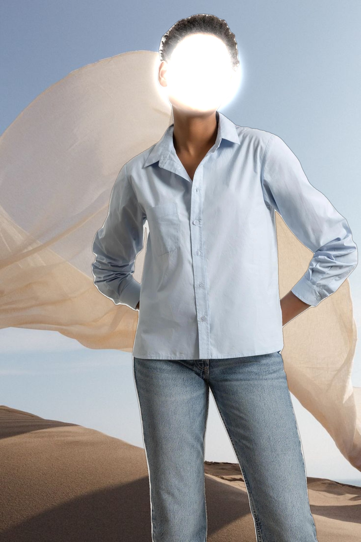 Easy Poplin Button Down