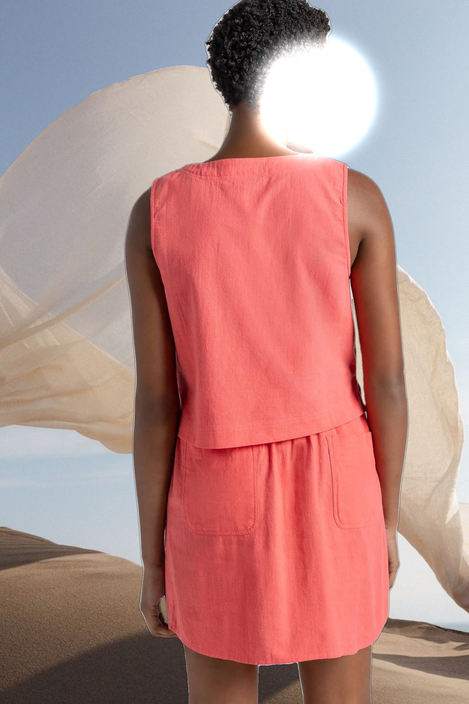 Cross Front Sleeveless Top