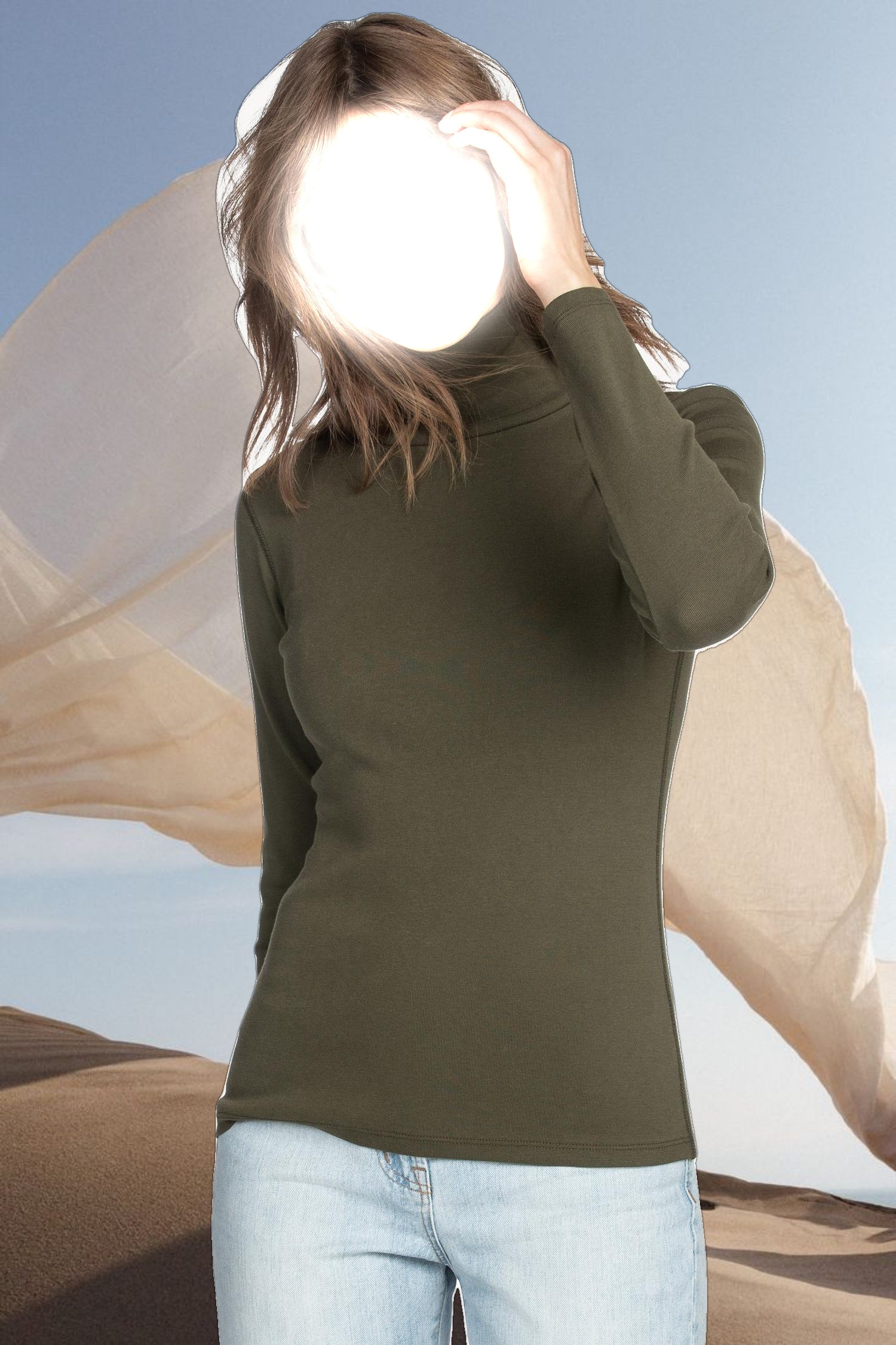 Long Sleeve Turtleneck Tee