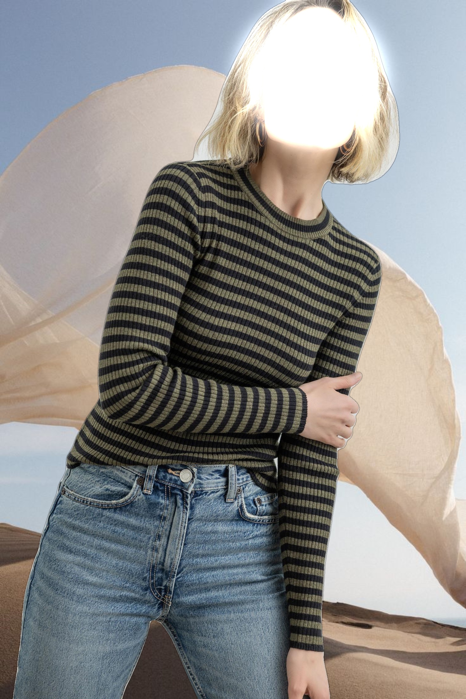 Striped Crewneck Sweater