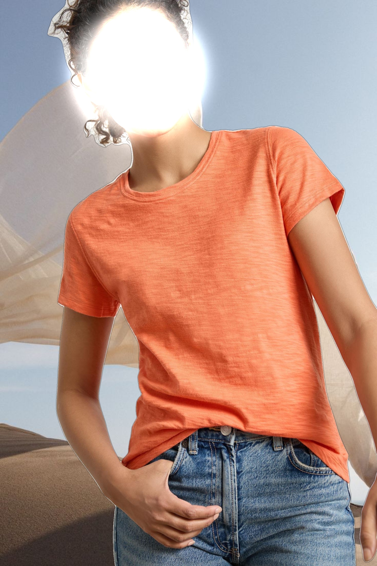 Short Sleeve Back Seam Crewneck