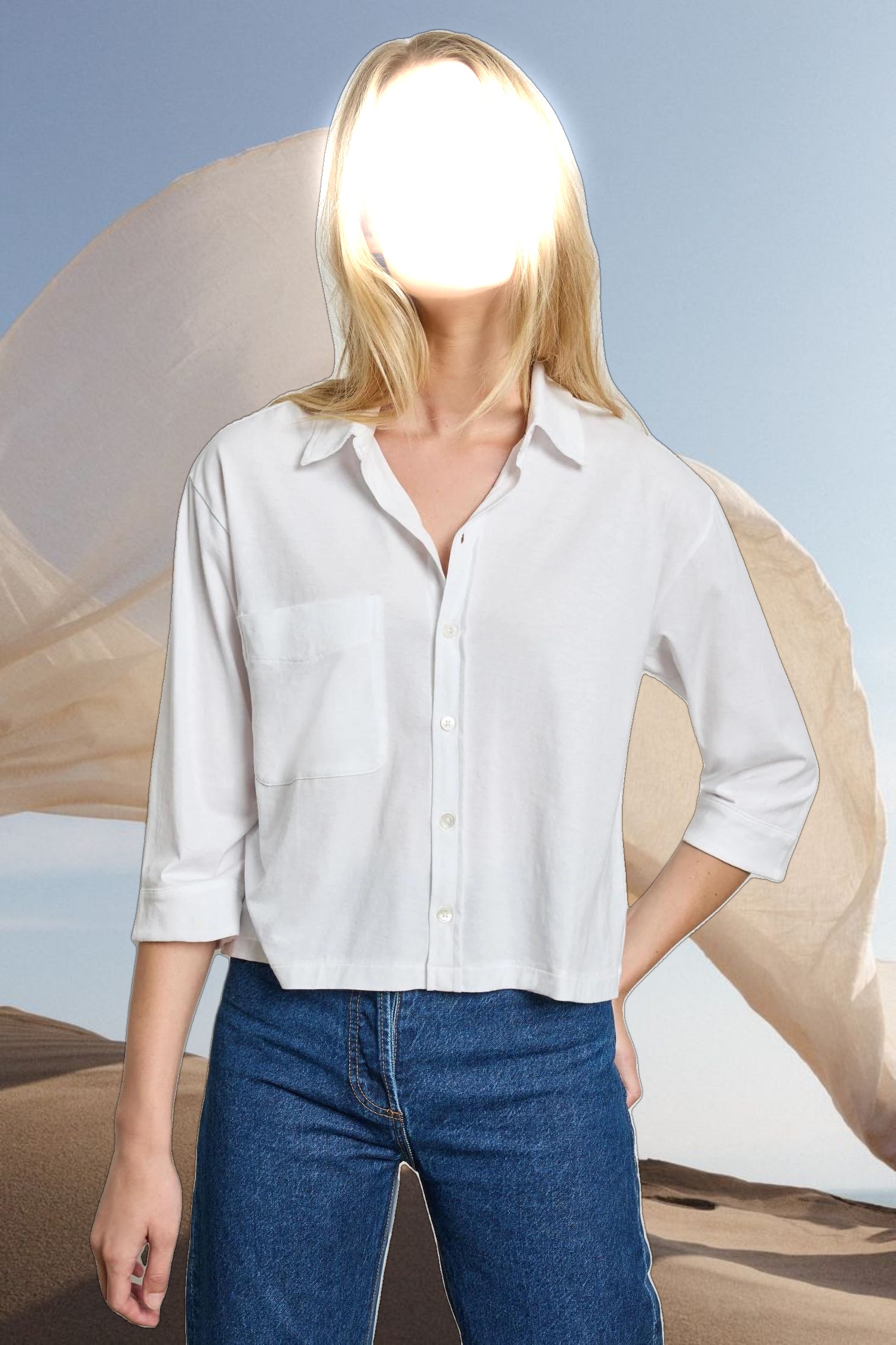 Easy Button Down Tee