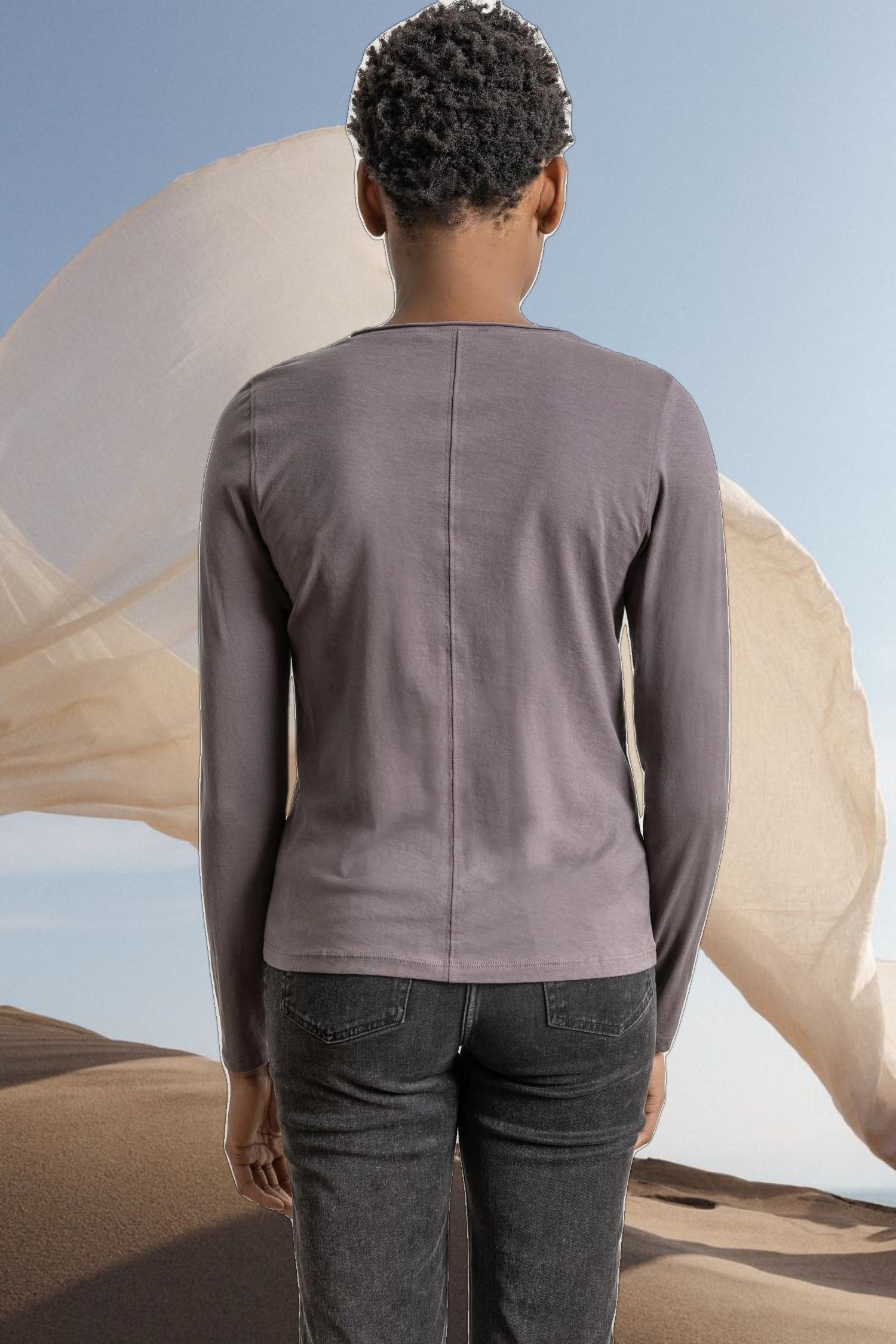 Long Sleeve V-Neck Henley