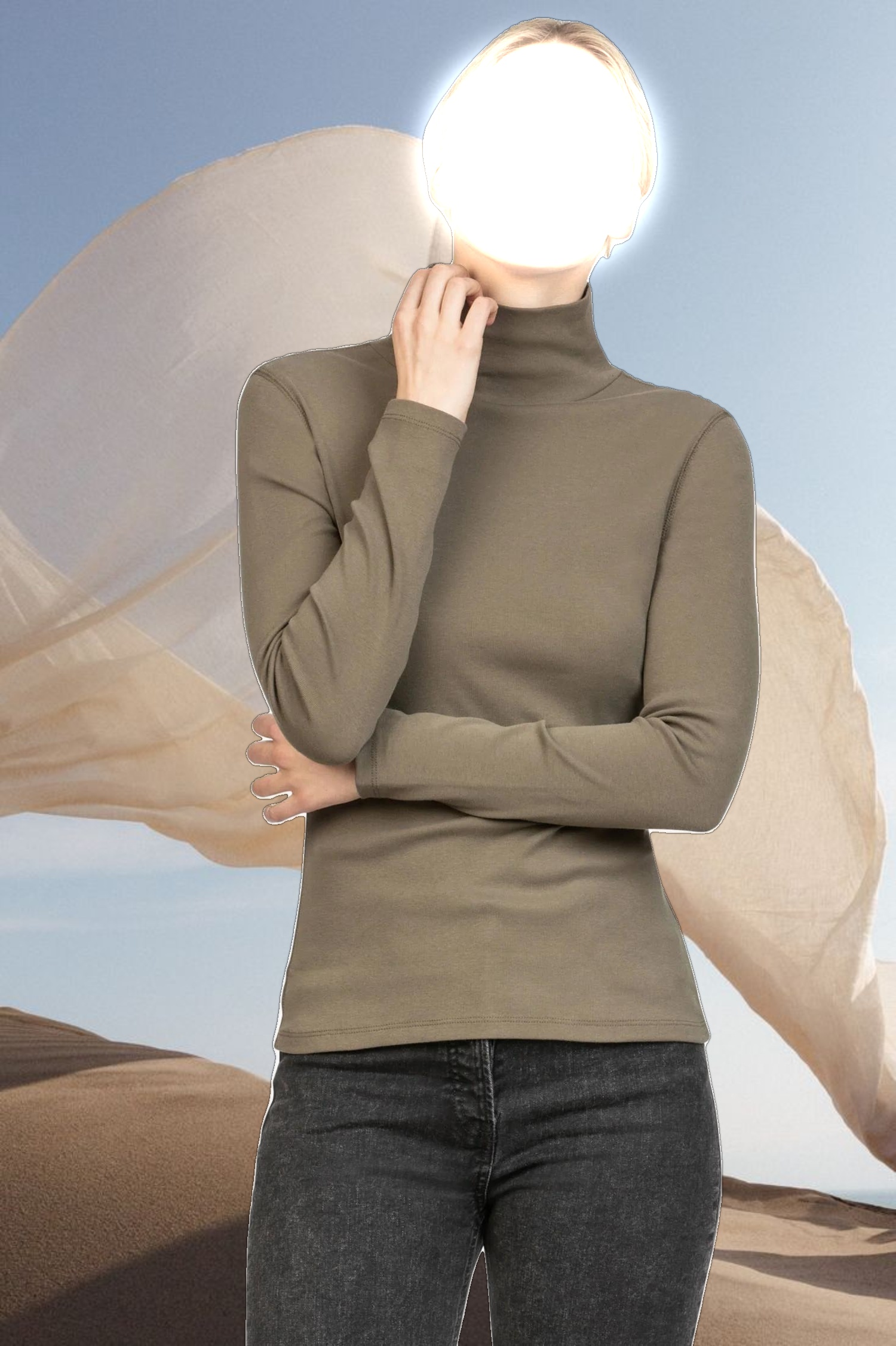Long Sleeve Turtleneck Tee