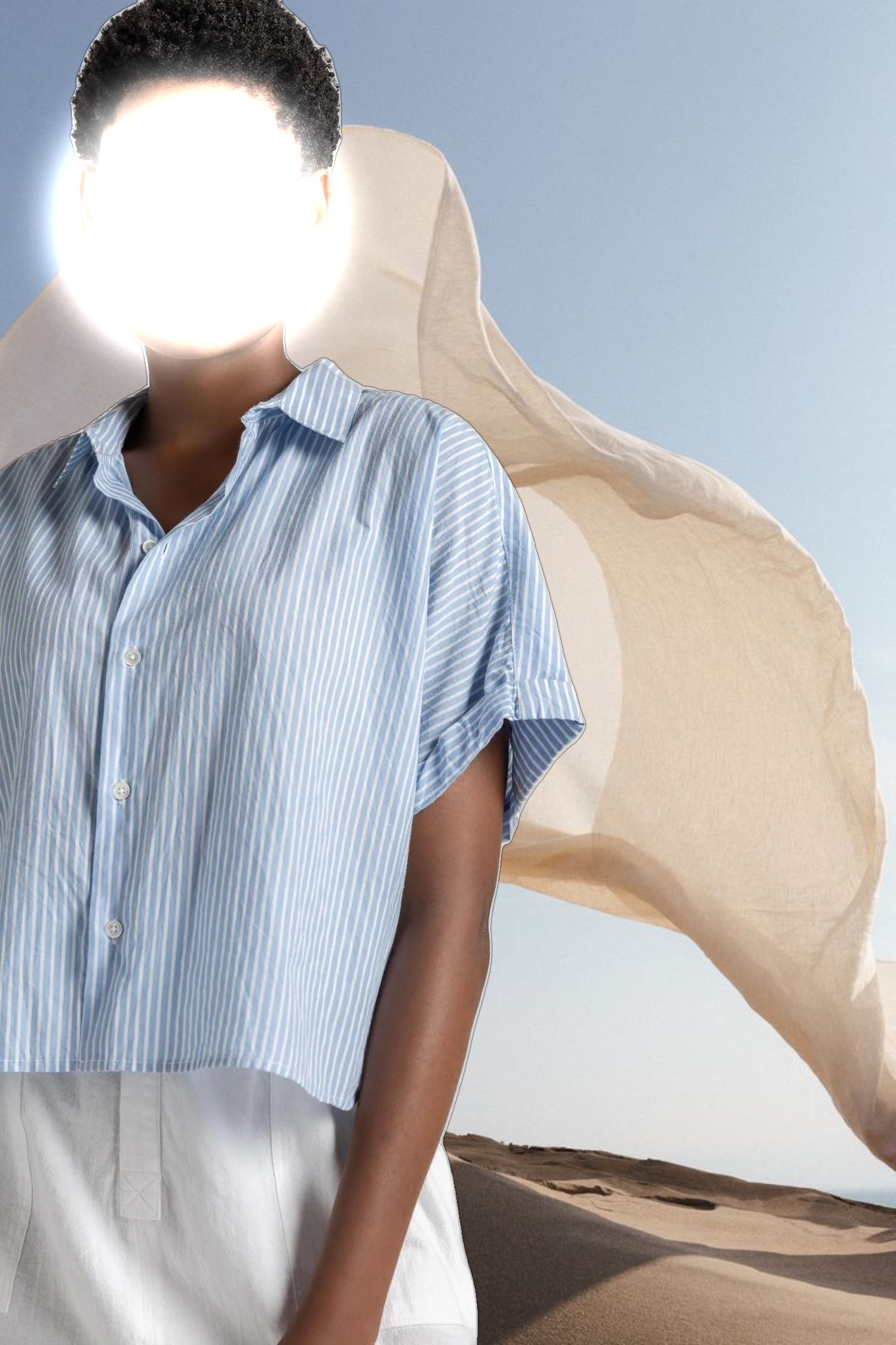 Striped Boxy Button Down