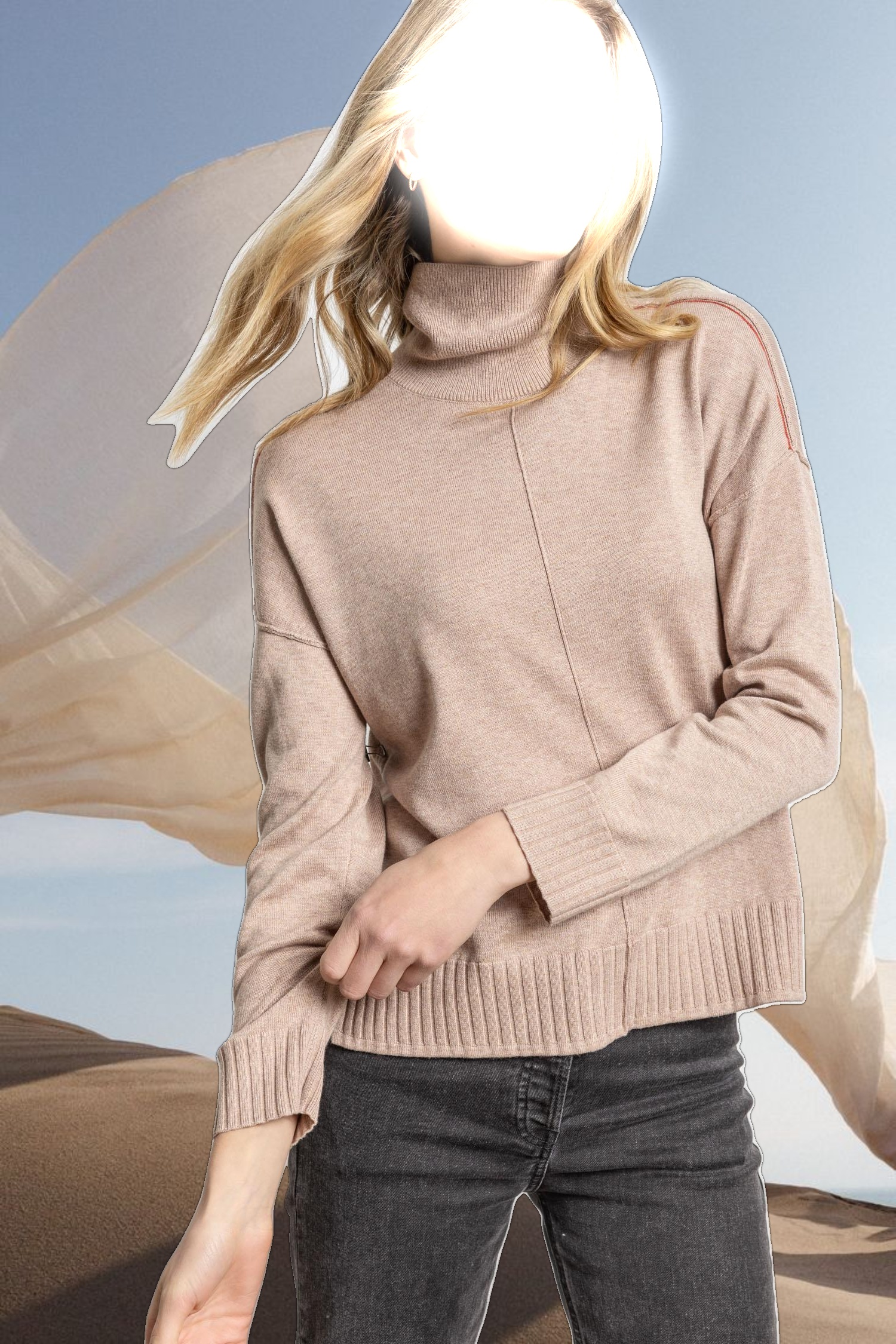 Relaxed Turtleneck Sweater