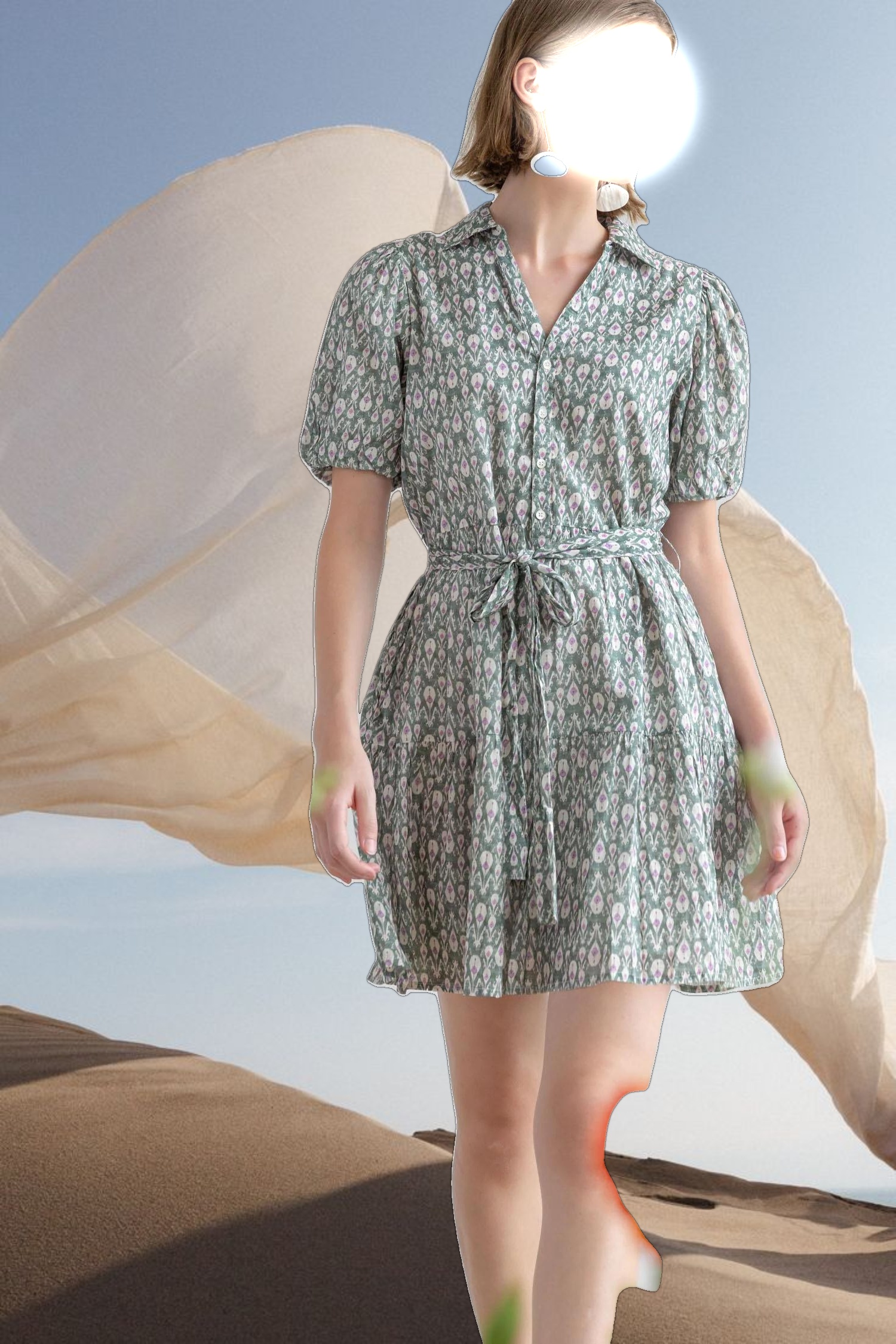 Short Sleeve Tiered Peplum Dress