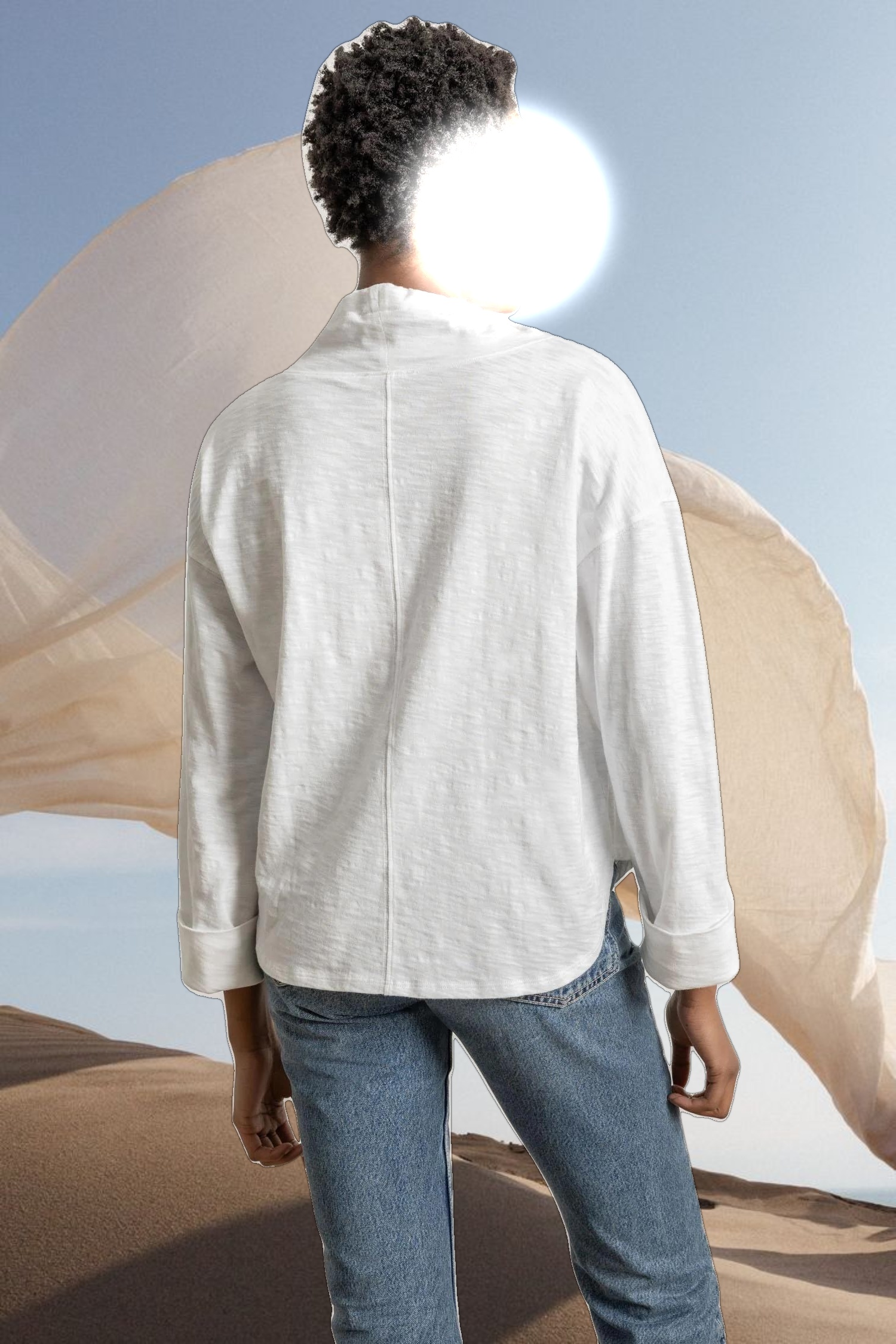 Drawstring Neck Pullover