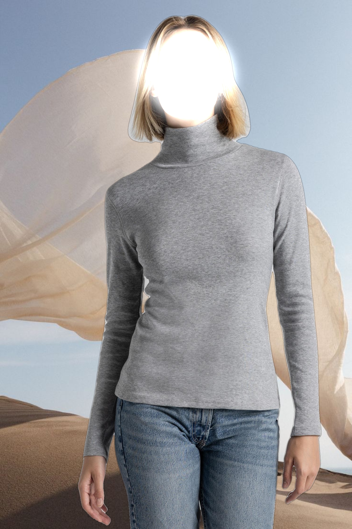 Long Sleeve Turtleneck Tee