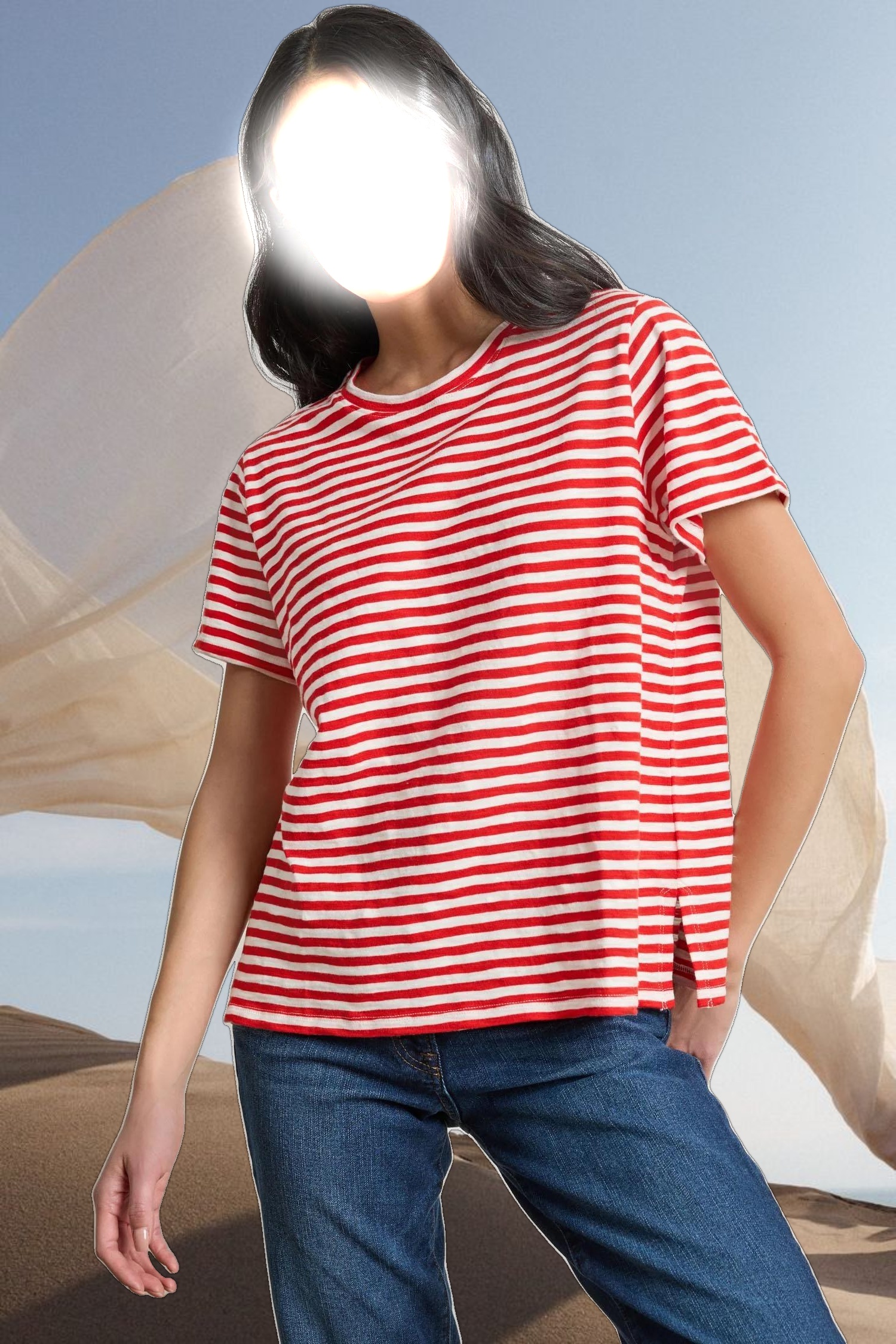 Striped Boyfriend Tee