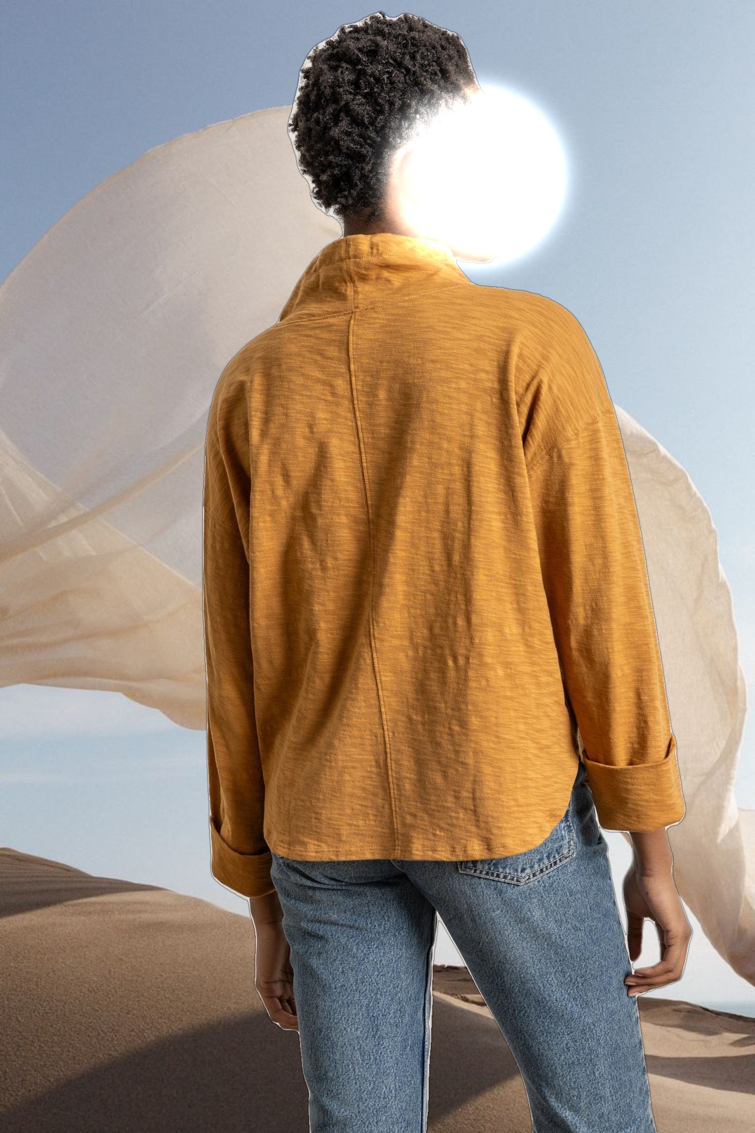 Drawstring Neck Pullover