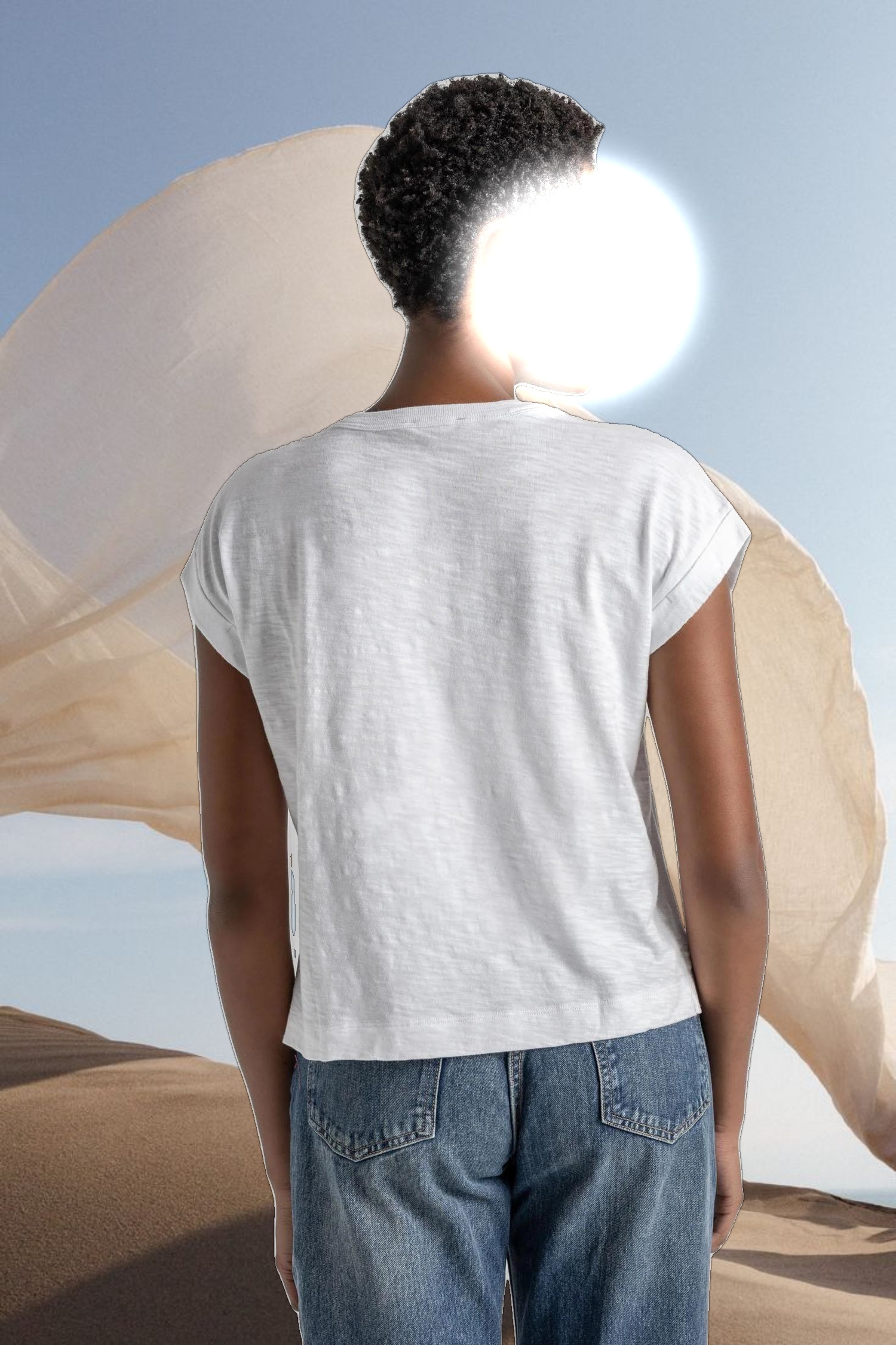 Sleeveless Boxy Crewneck