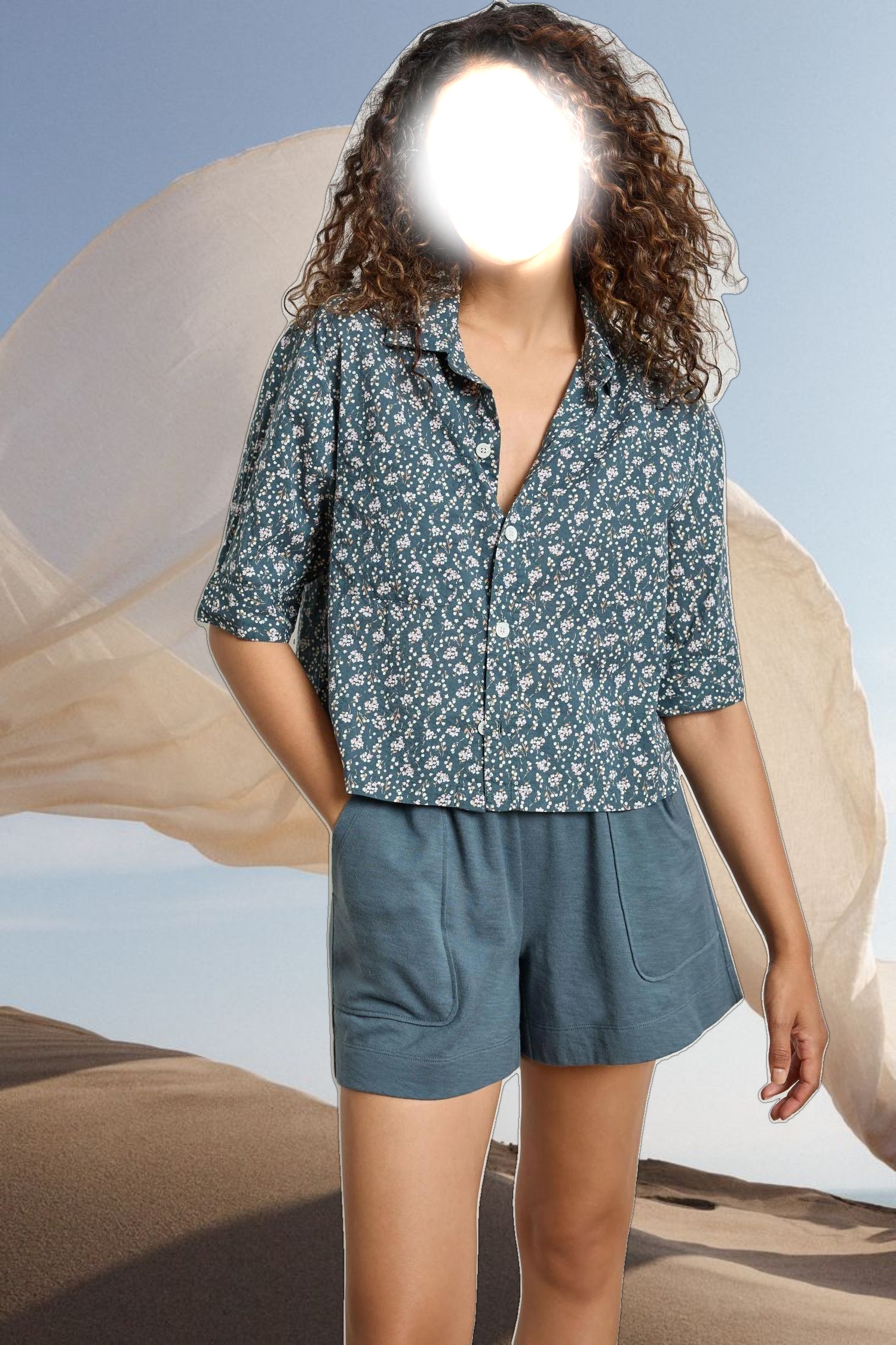 Easy Sleeve Button Down