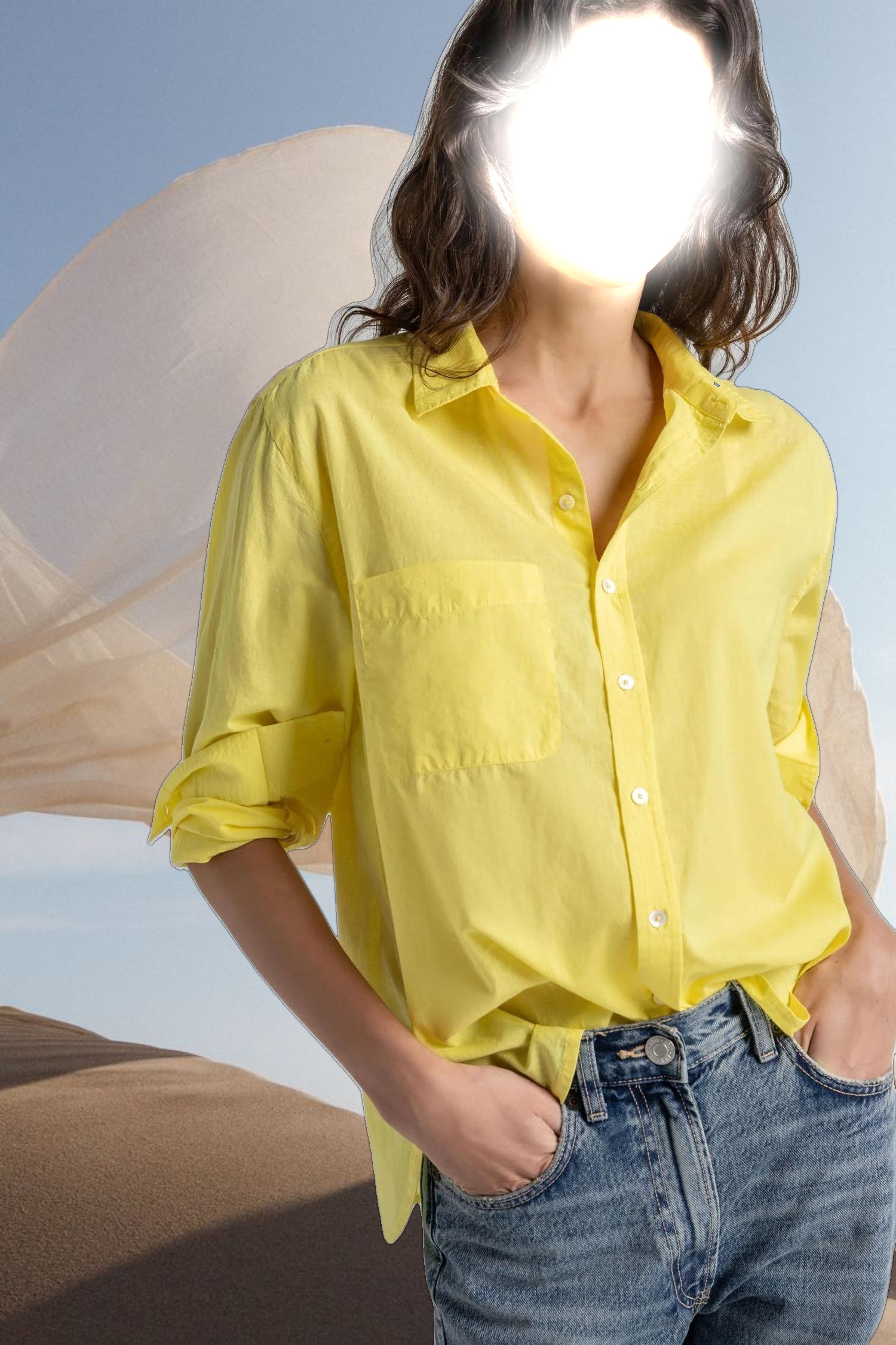 Relaxed Long Sleeve Button Down