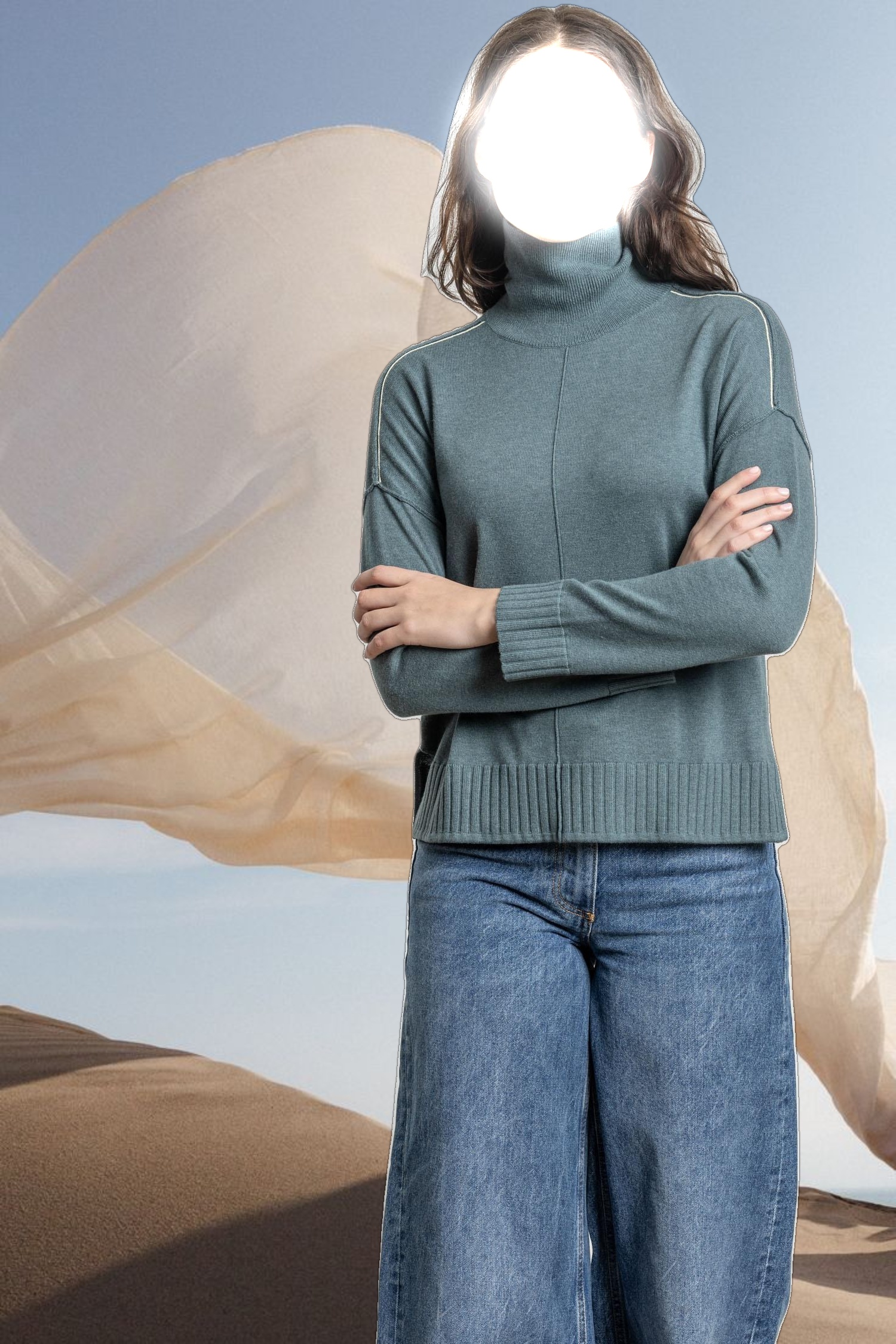Relaxed Turtleneck Sweater
