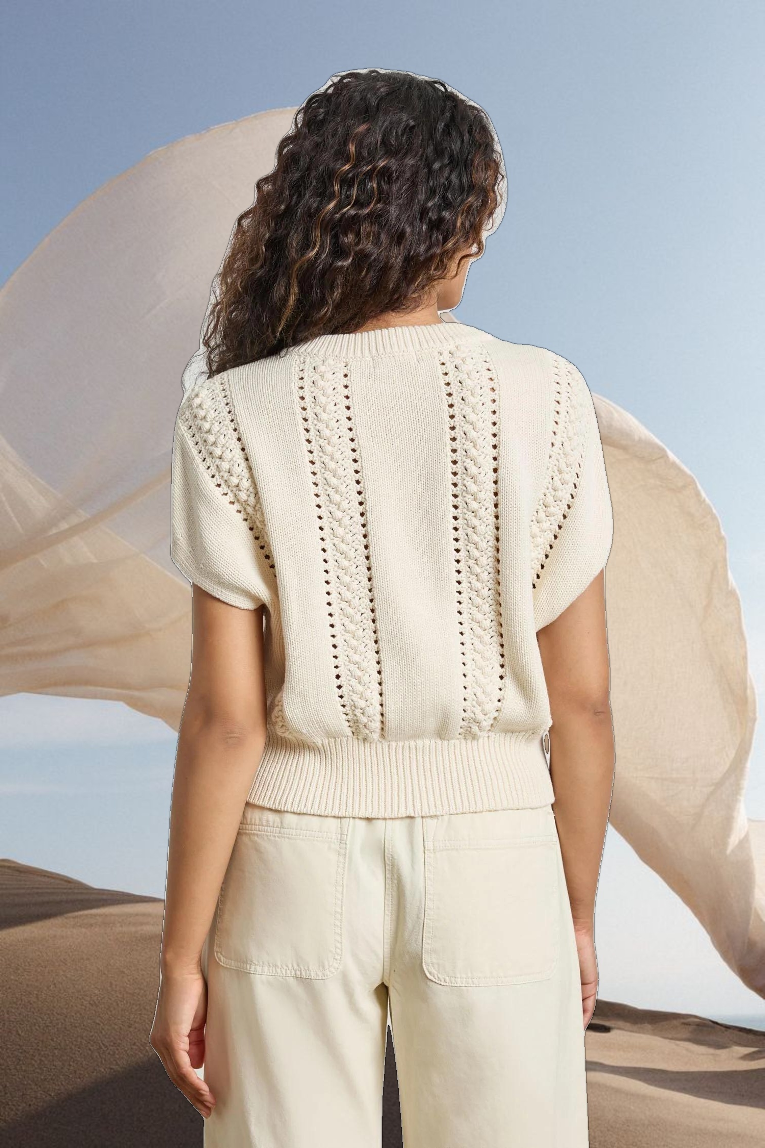 Wedge Crewneck Sweater