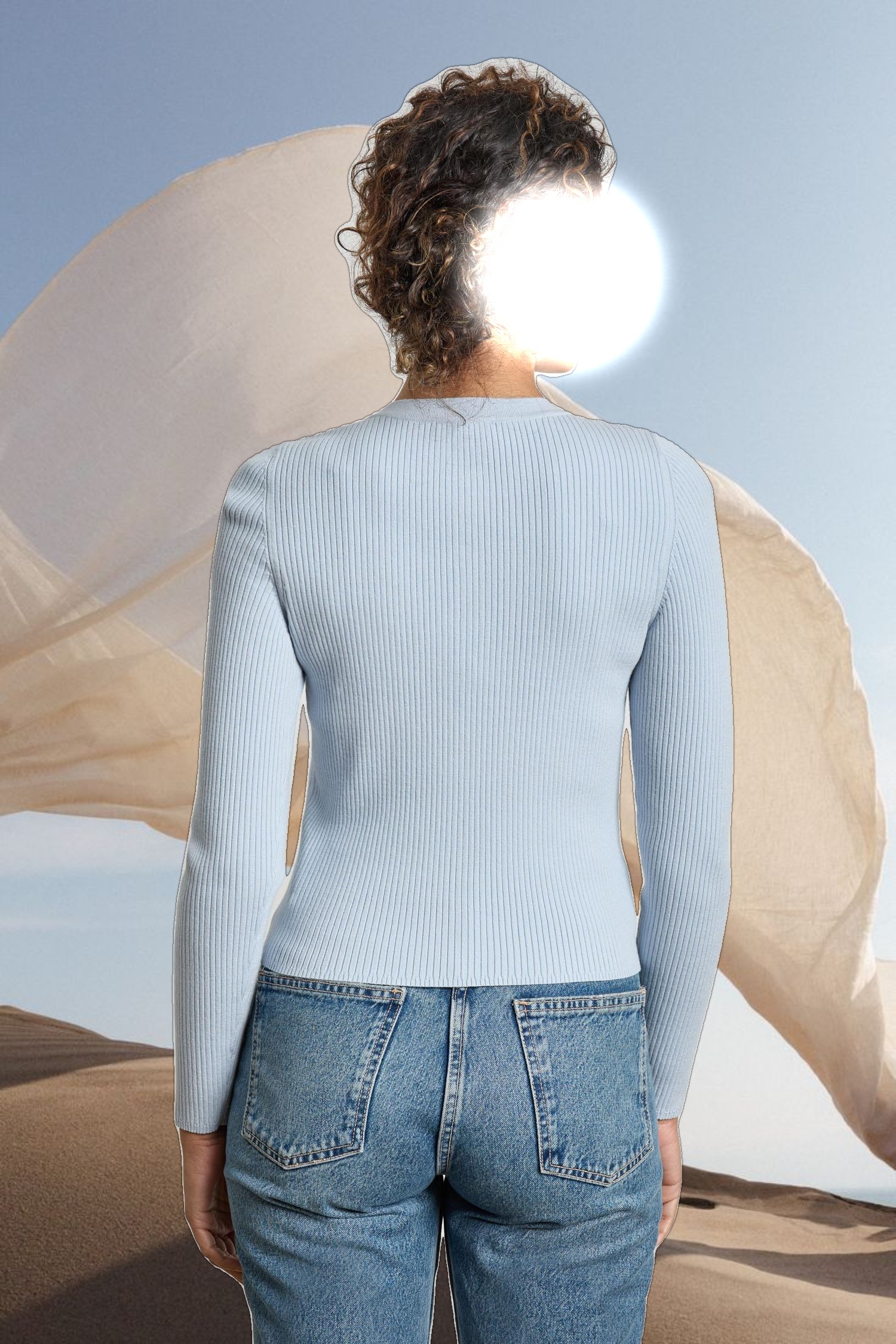 Cropped Ribbed Cardigan