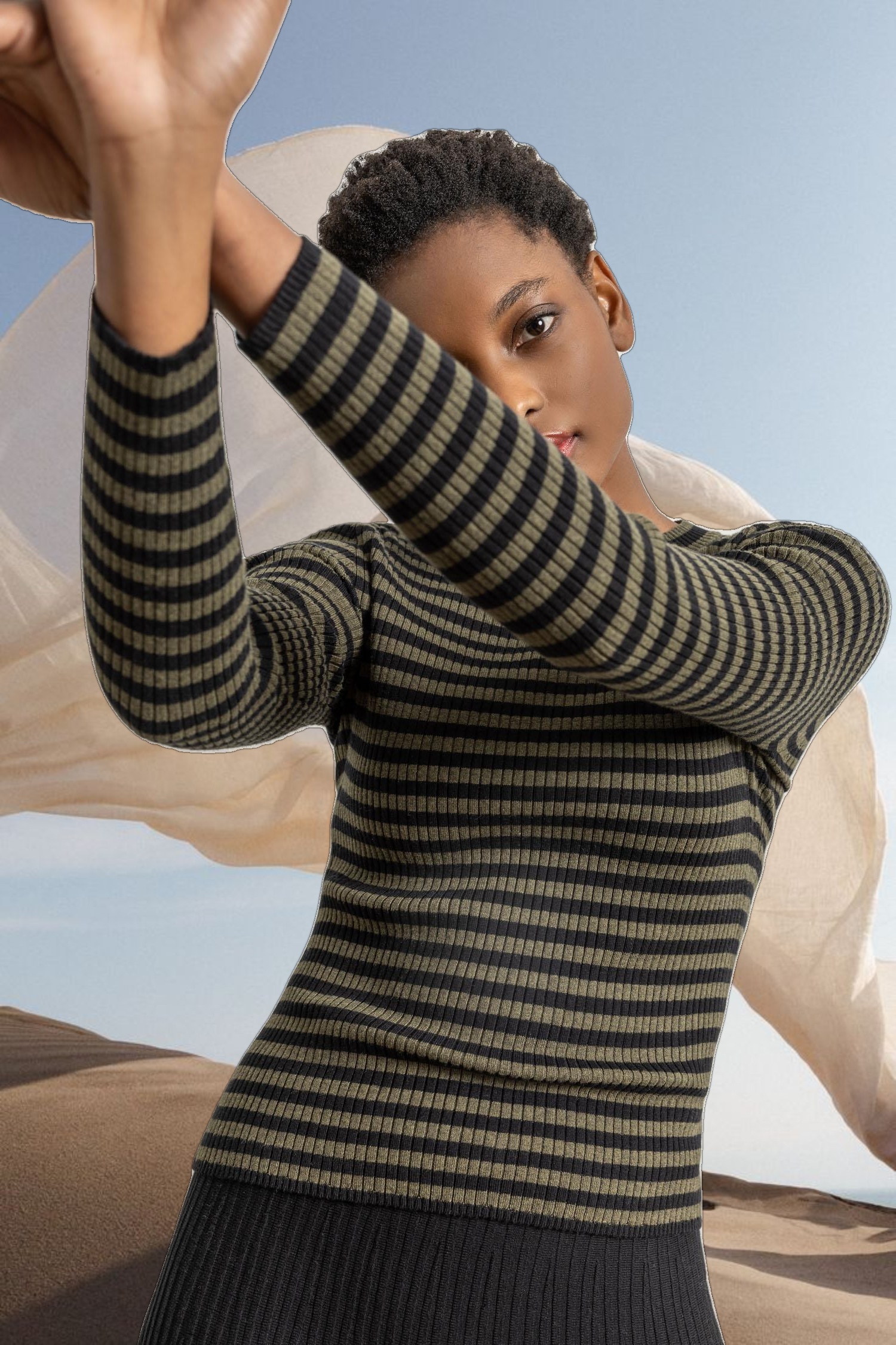 Striped Crewneck Sweater