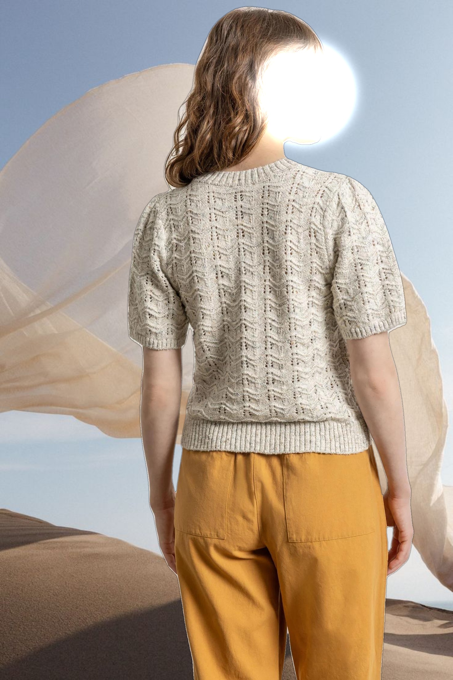 Short Sleeve Crewneck Sweater