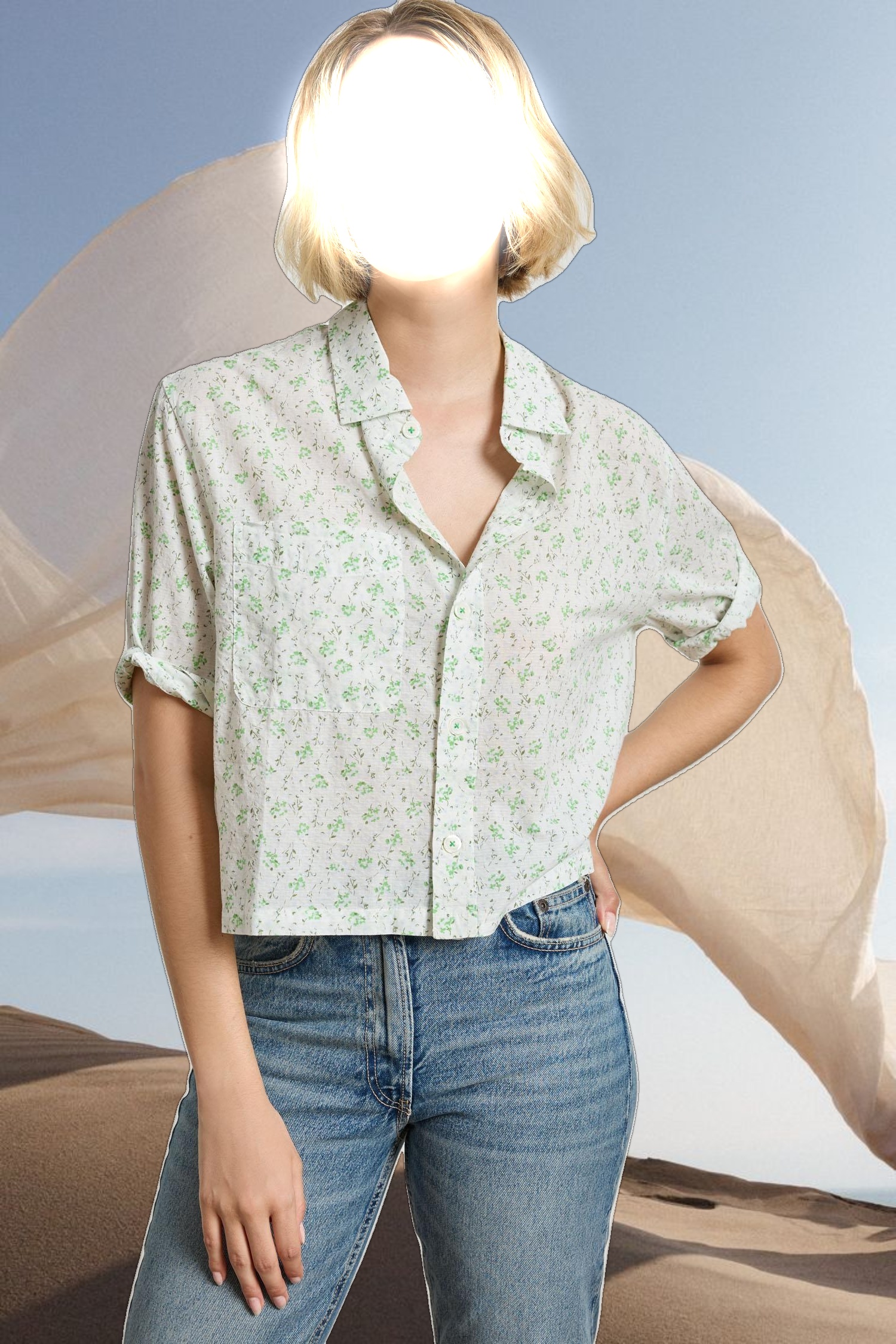 Easy Sleeve Button Down