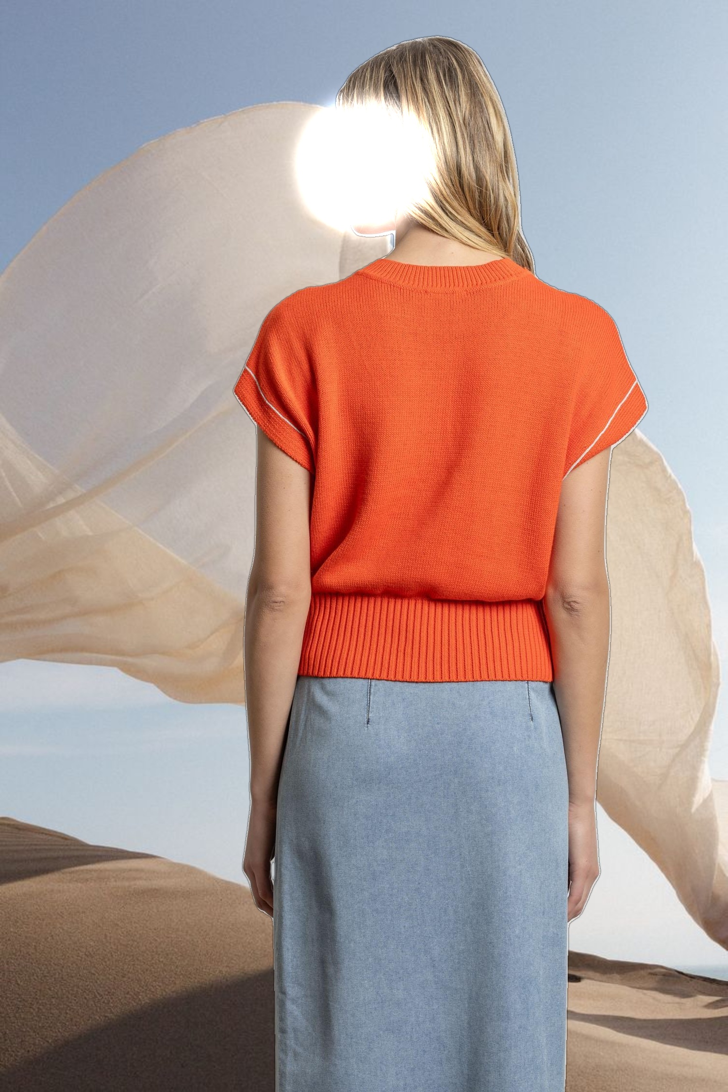 Wedge Pullover Sweater