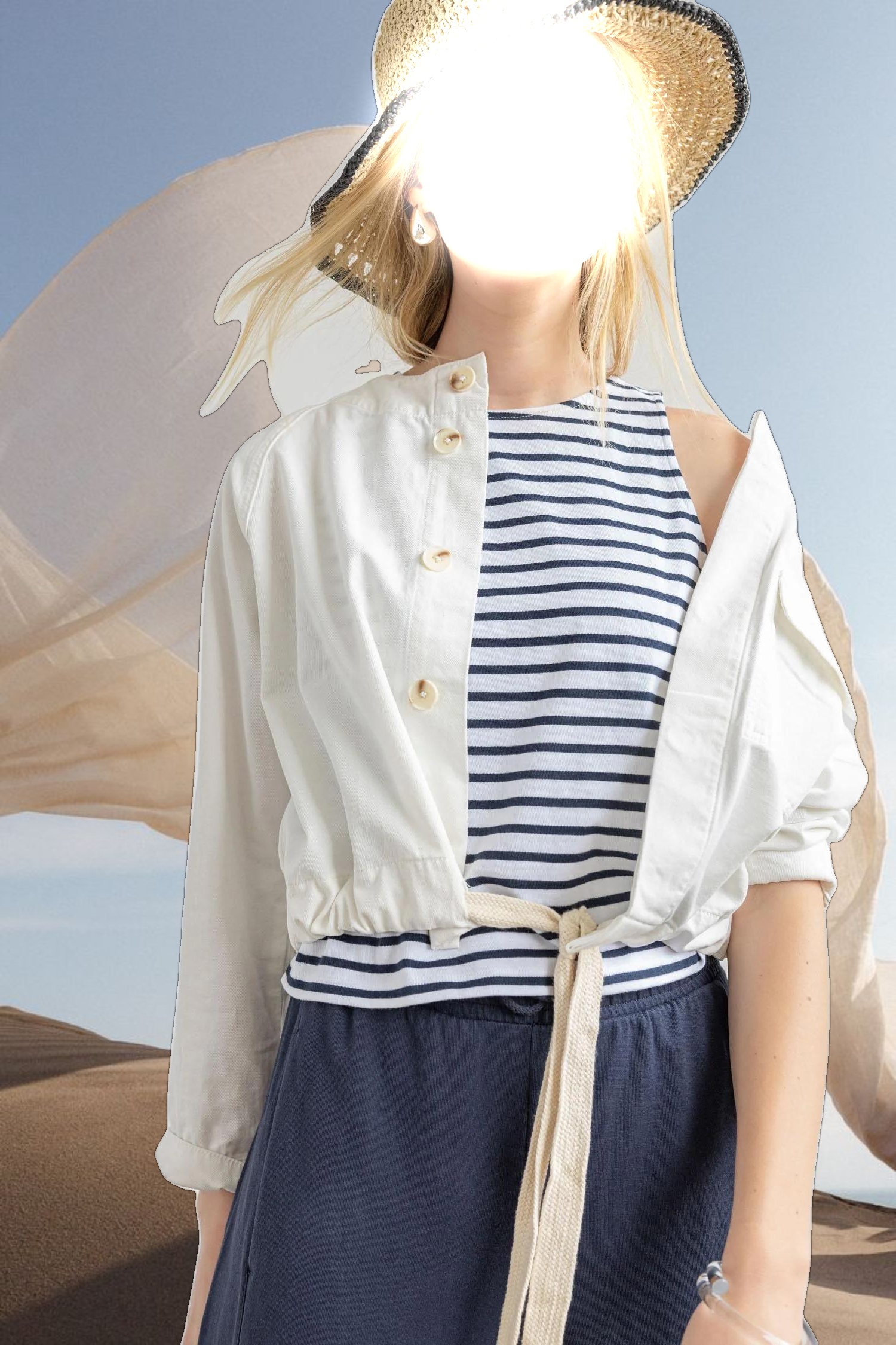 Drawstring Waist Jacket