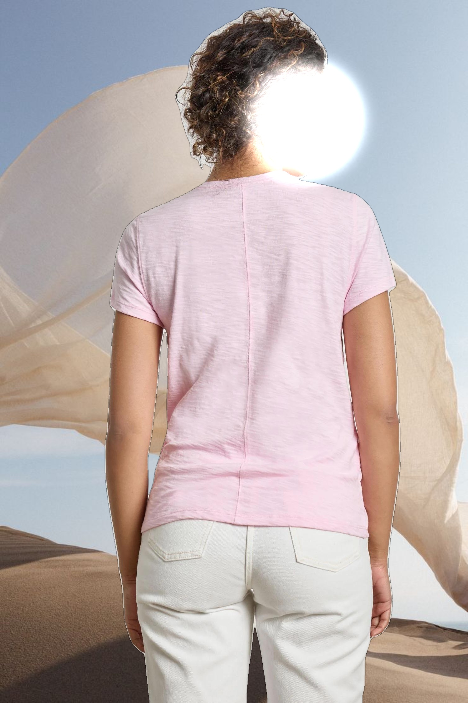 Short Sleeve Back Seam Crewneck